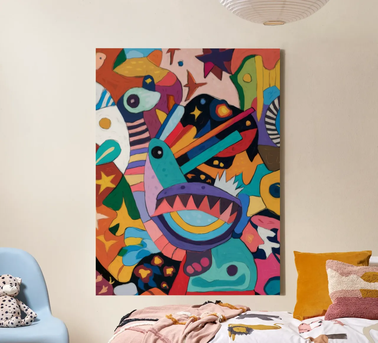 Abstracte Symfonie canvas van Monarco Virtuoso