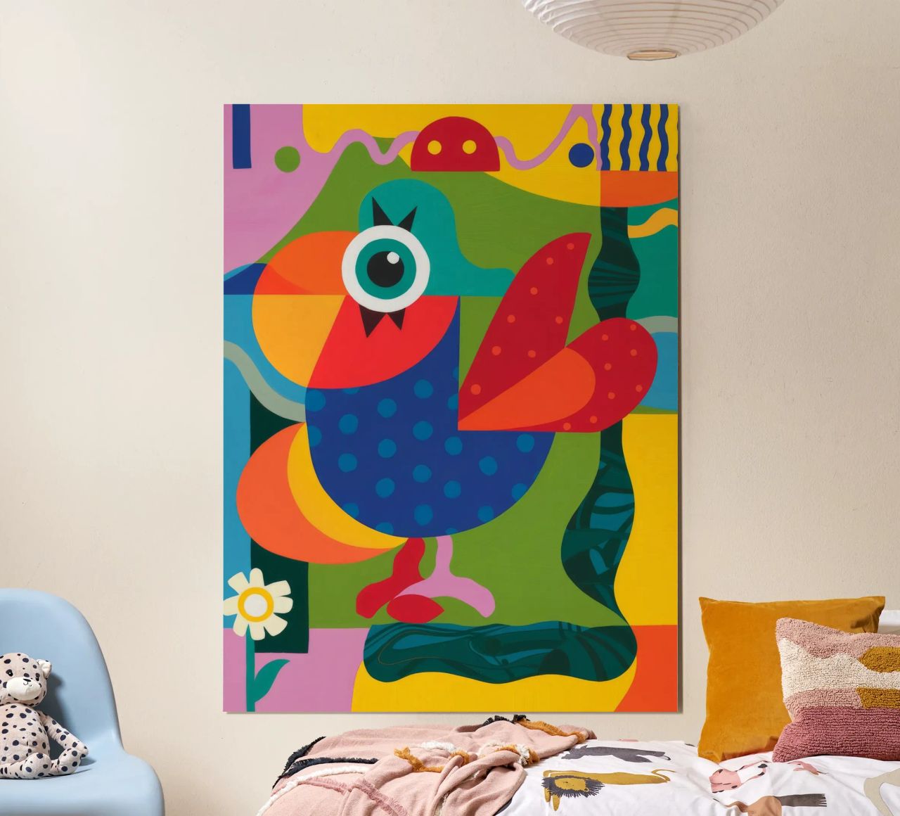 Geometric Aviary poster by Monarco Virtuoso