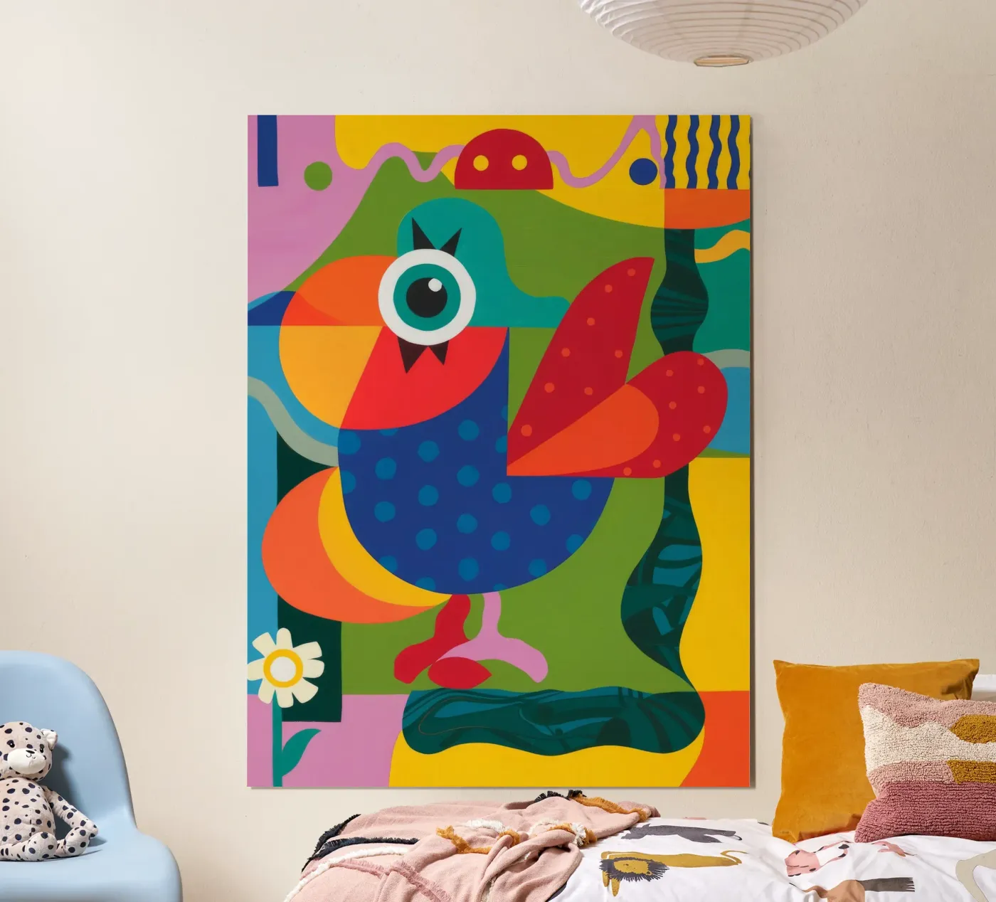 Geometric Aviary poster by Monarco Virtuoso