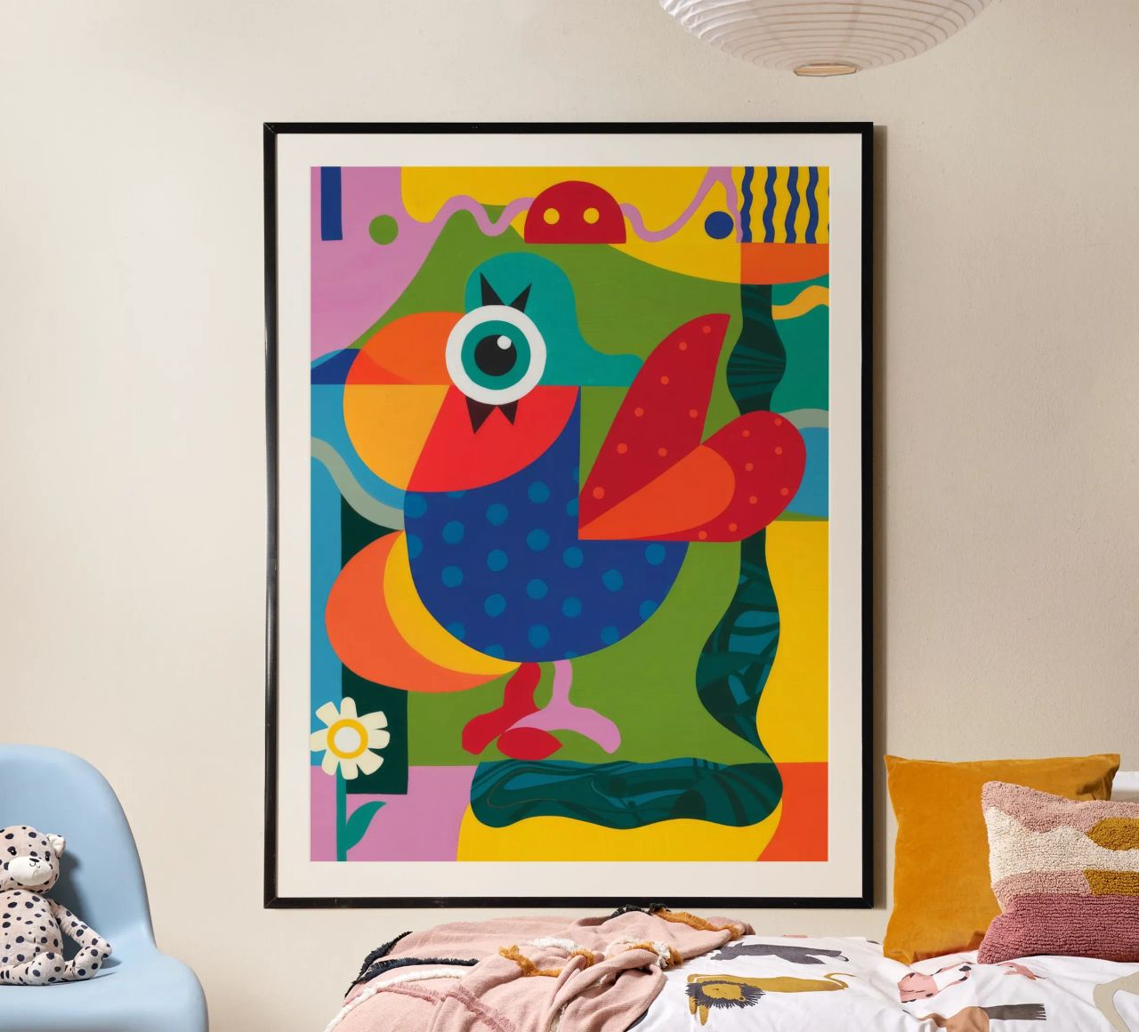 Geometric Aviary poster by Monarco Virtuoso