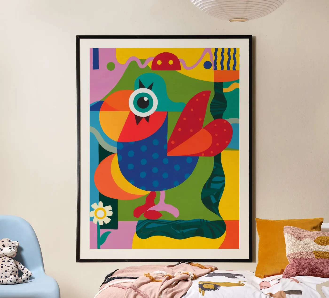 Geometric Aviary poster by Monarco Virtuoso