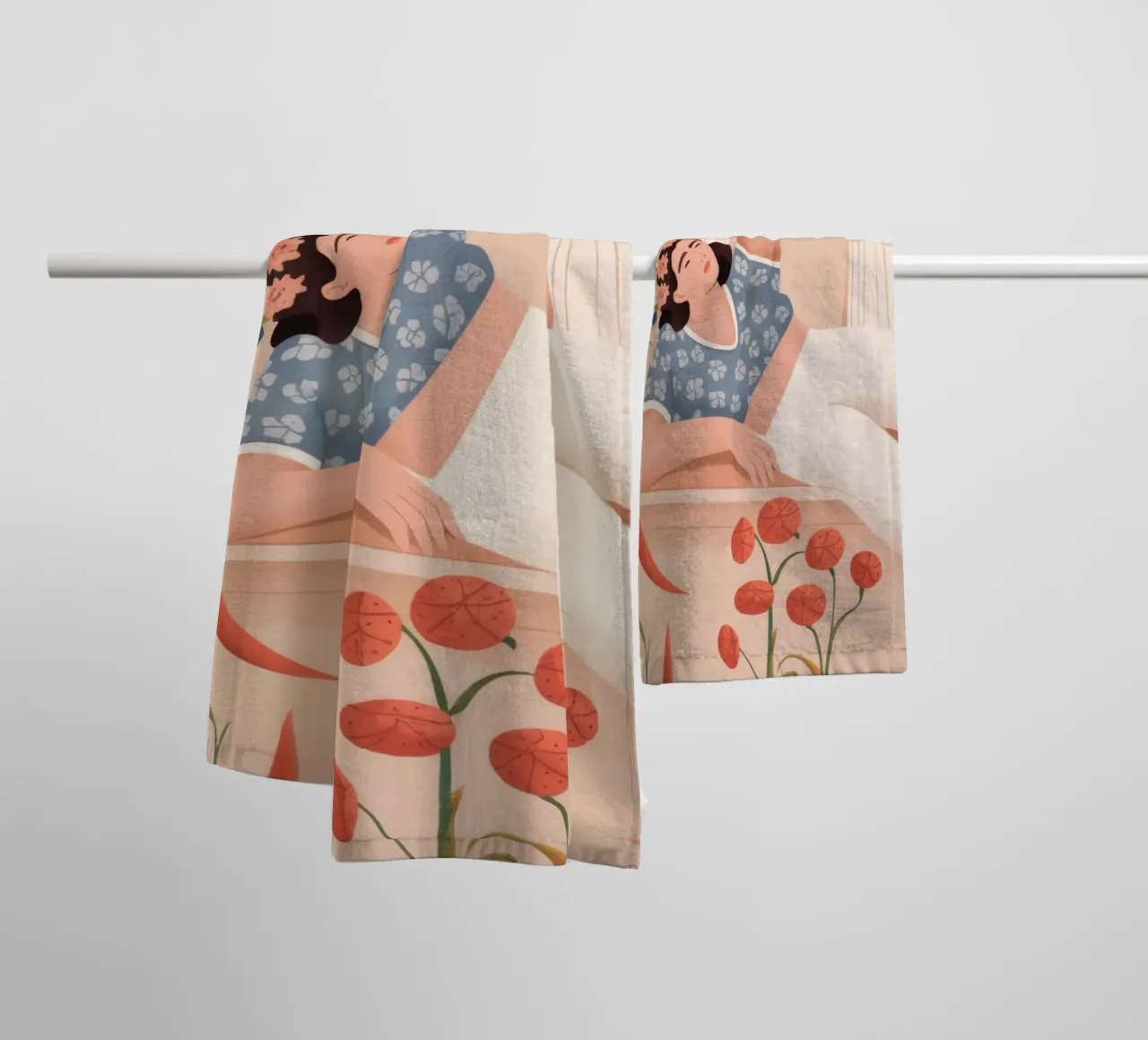 Relaxing Serenity towel by Artie Shifa