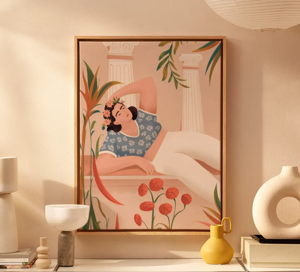 Relaxing Serenity canvas by Artie Shifa