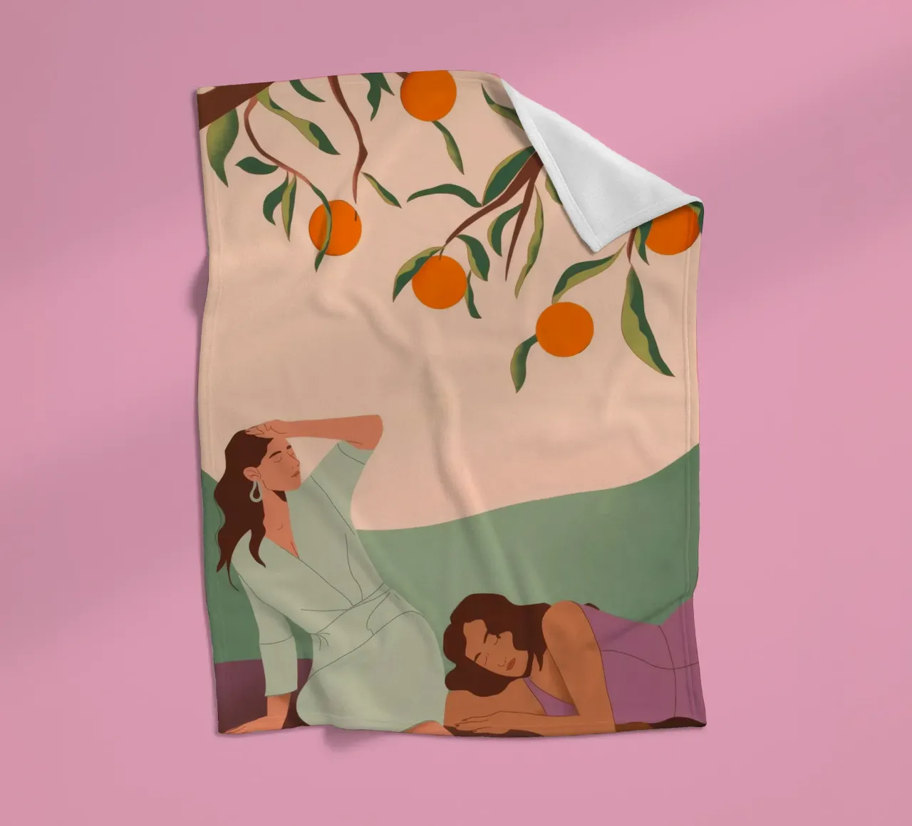 Sotto l'albero di arance coperta in pile da Artie Shifa