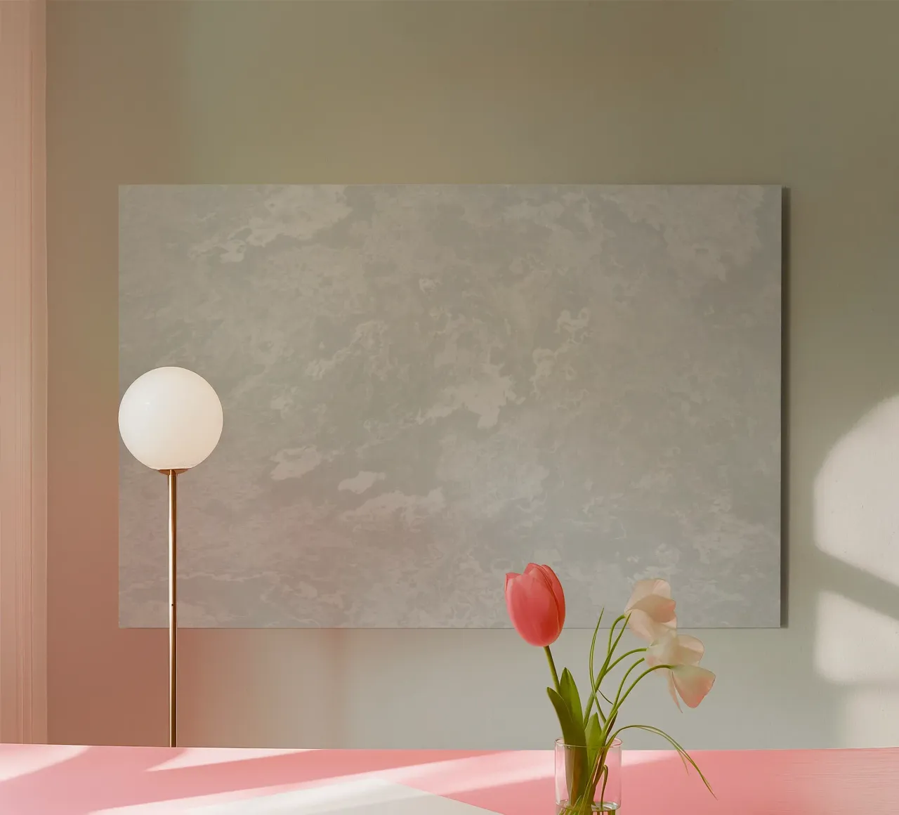 Struttura in calcestruzzo bianco polvere alluminio dibond da amini54