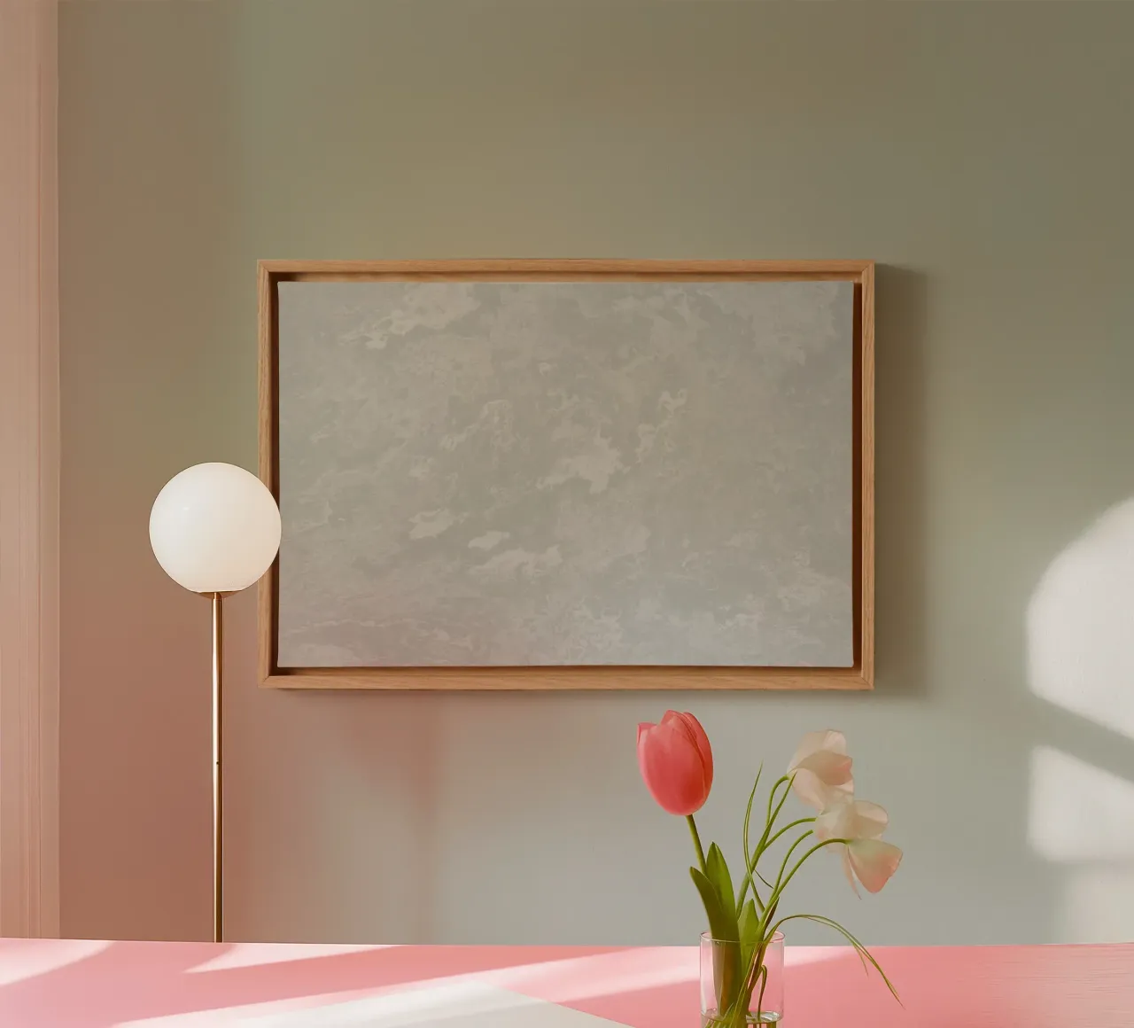 Powder White Concrete Texture canvas by amini54