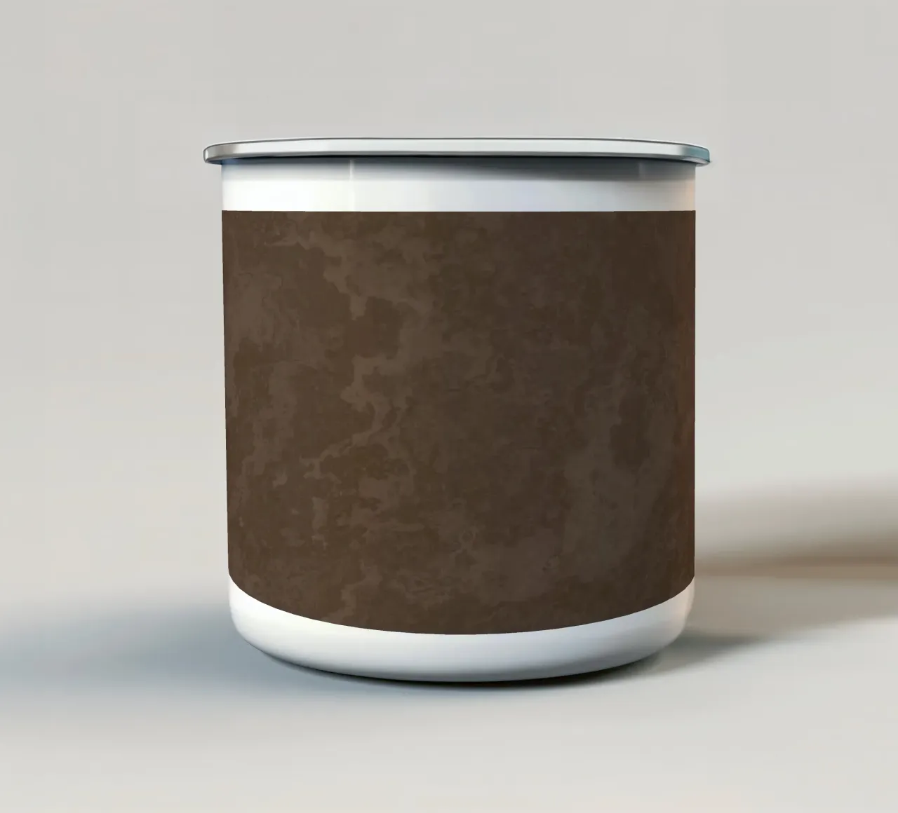 Struttura in calcestruzzo marrone cioccolato tazza in smalto da amini54