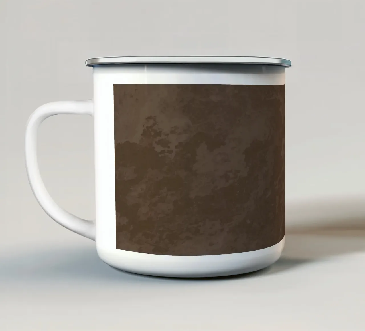 Struttura in calcestruzzo marrone cioccolato tazza in smalto da amini54