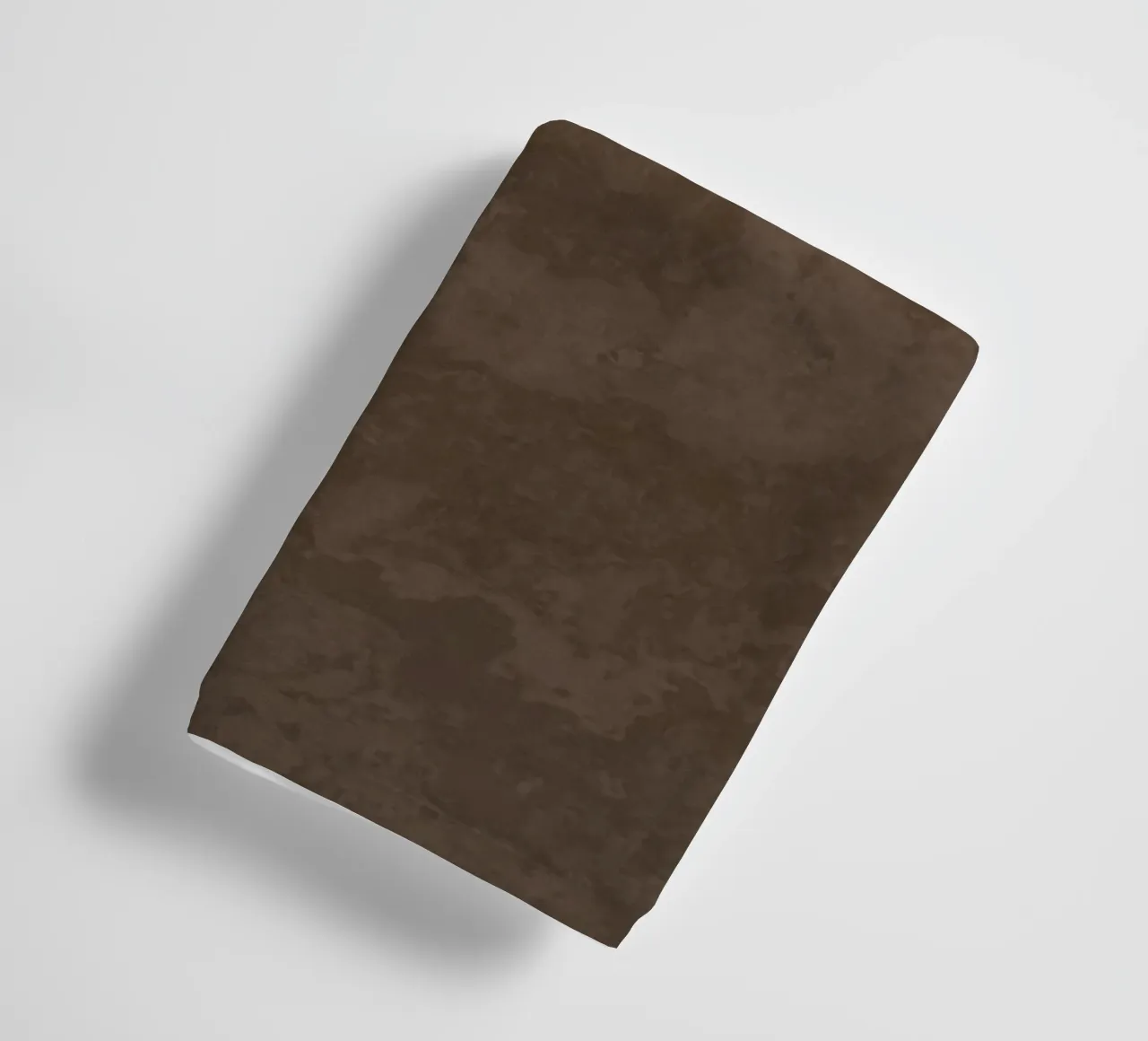 Chocolate Brown Concrete Texture towel by amini54