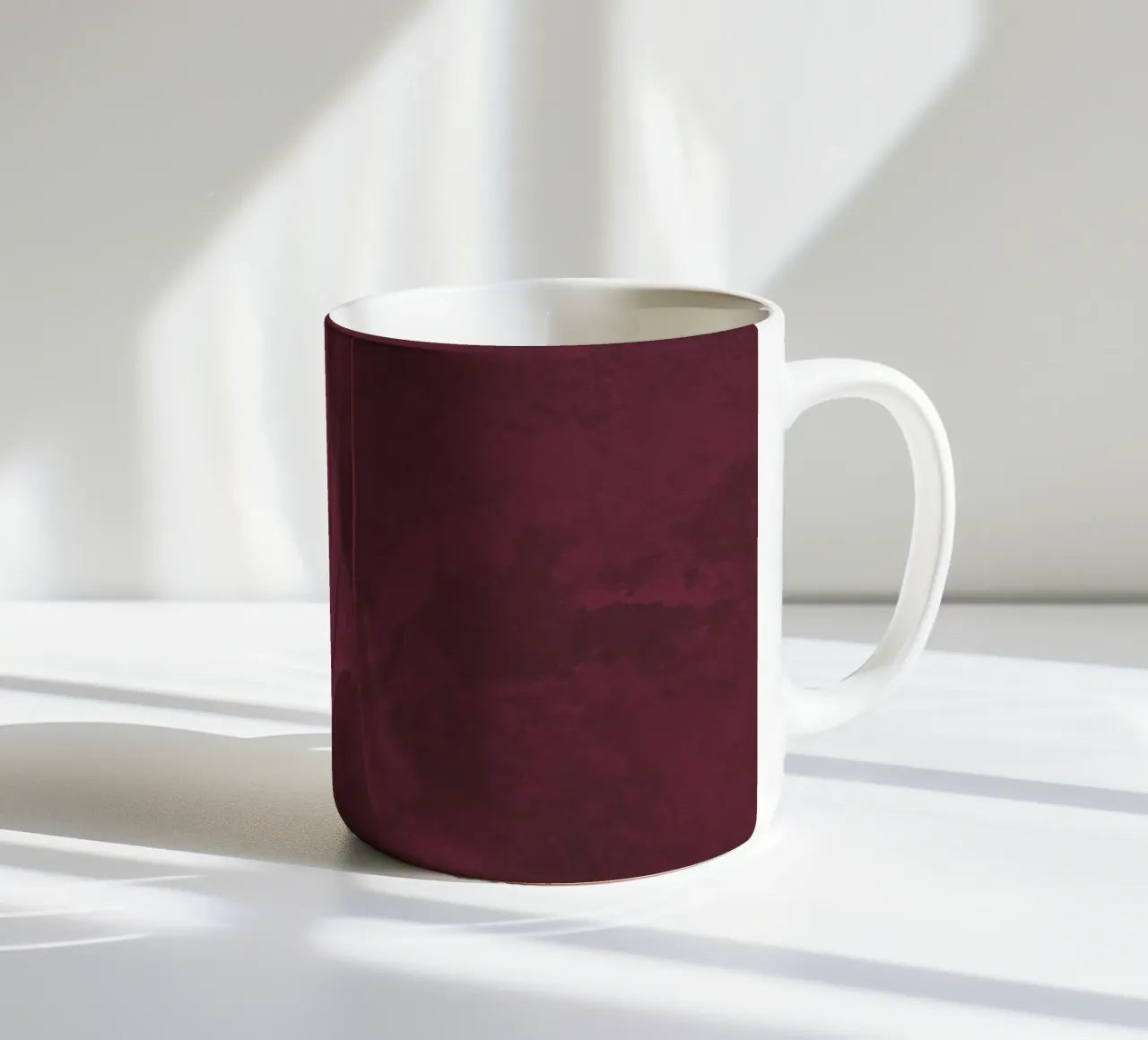Struttura in calcestruzzo rosso granato tazza in ceramica da amini54