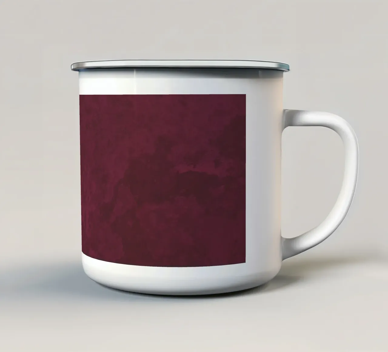 Struttura in calcestruzzo rosso granato tazza in smalto da amini54