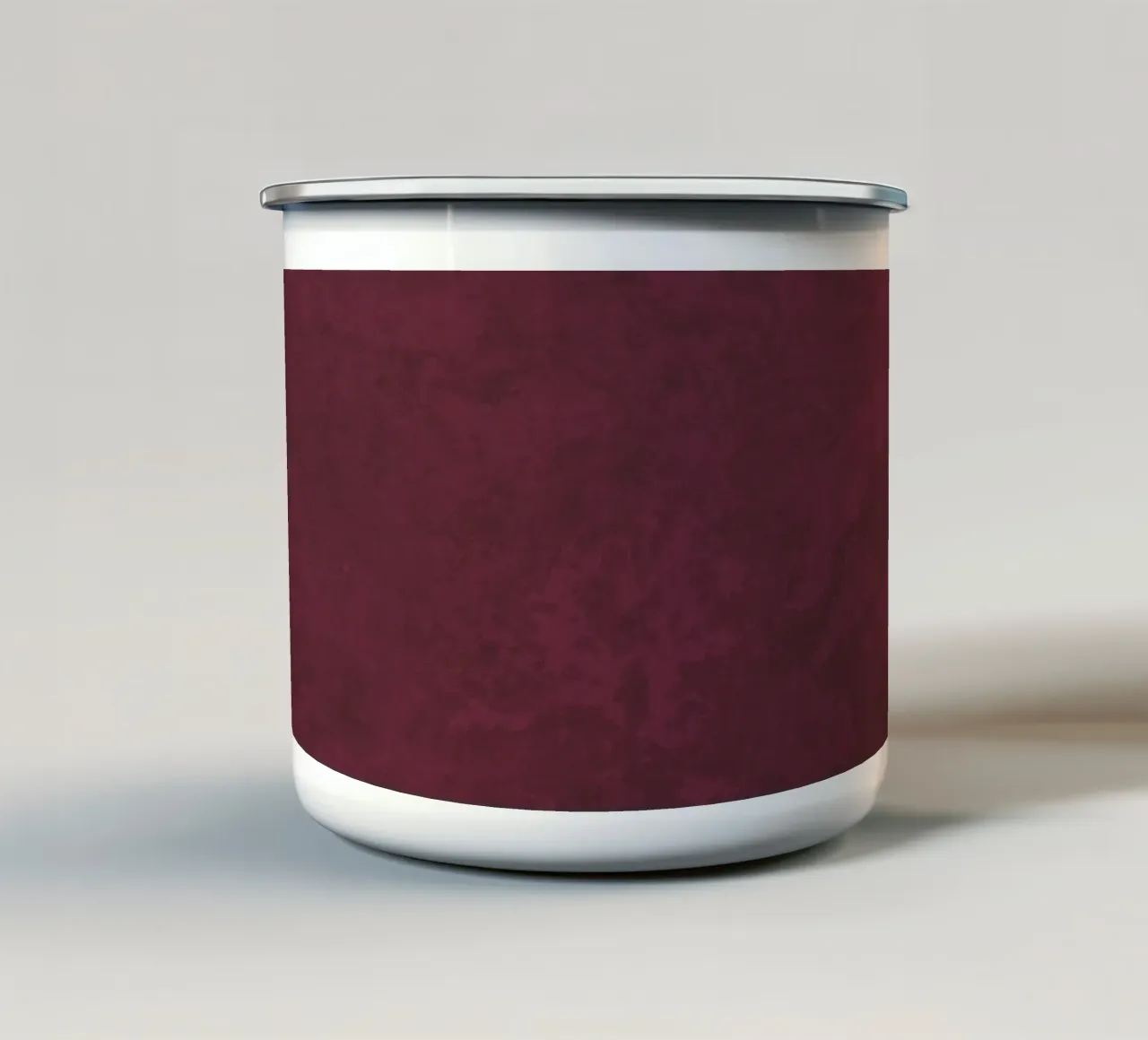 Struttura in calcestruzzo rosso granato tazza in smalto da amini54