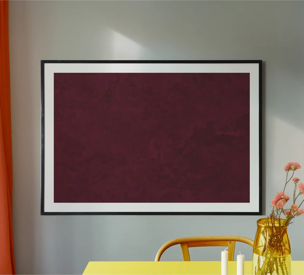 Struttura in calcestruzzo rosso granato carta hahnemühle da amini54