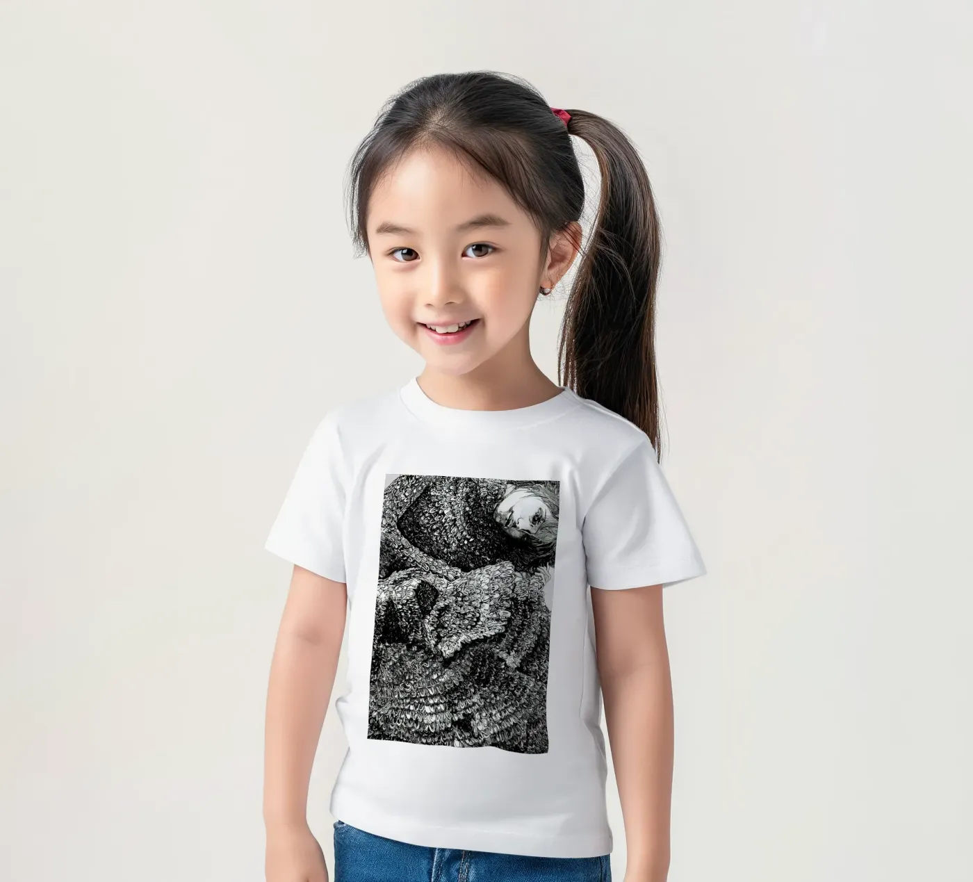 Structure kinder t-shirt van Agnes KR Patience
