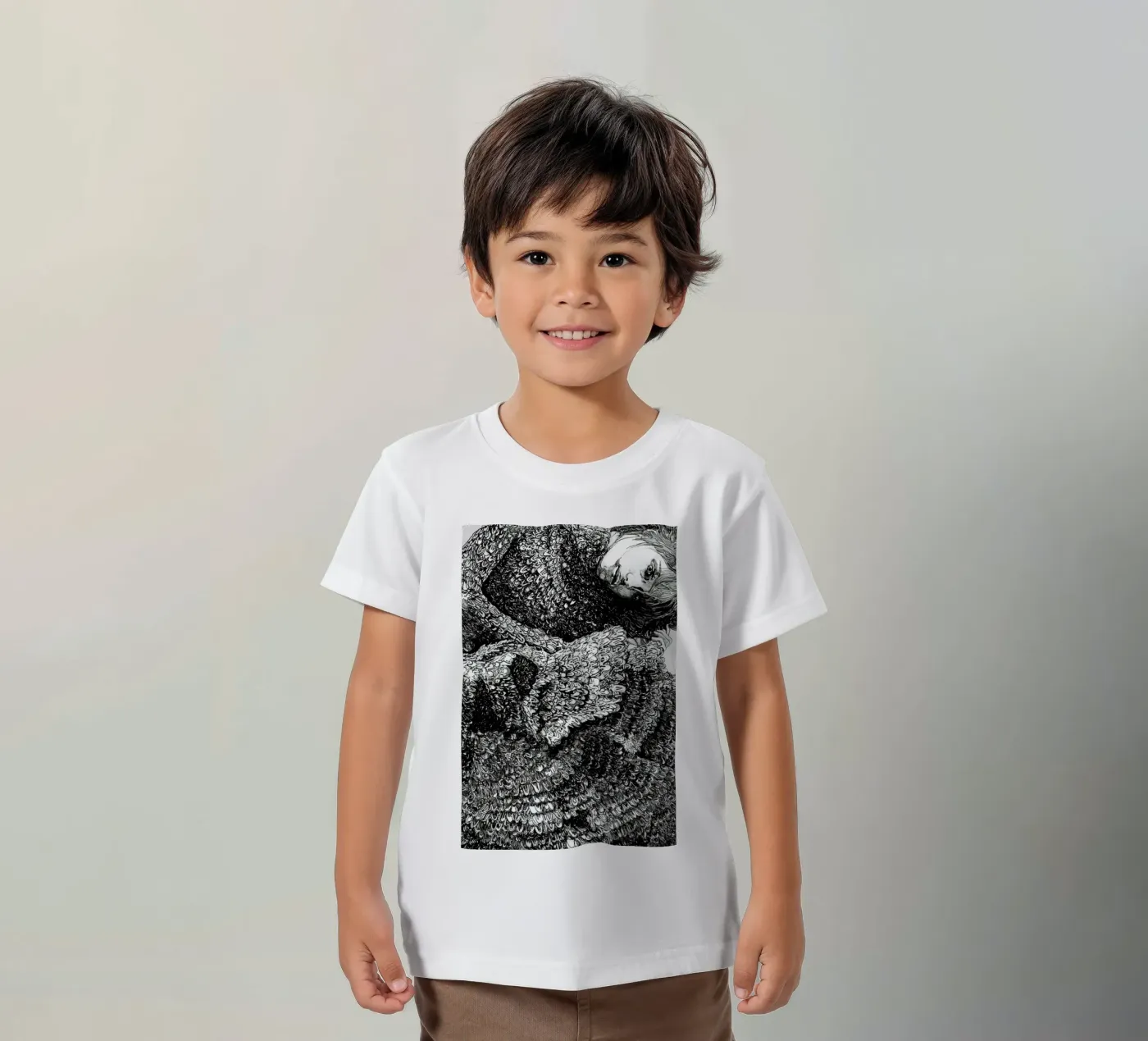 Structure kinder t-shirt van Agnes KR Patience