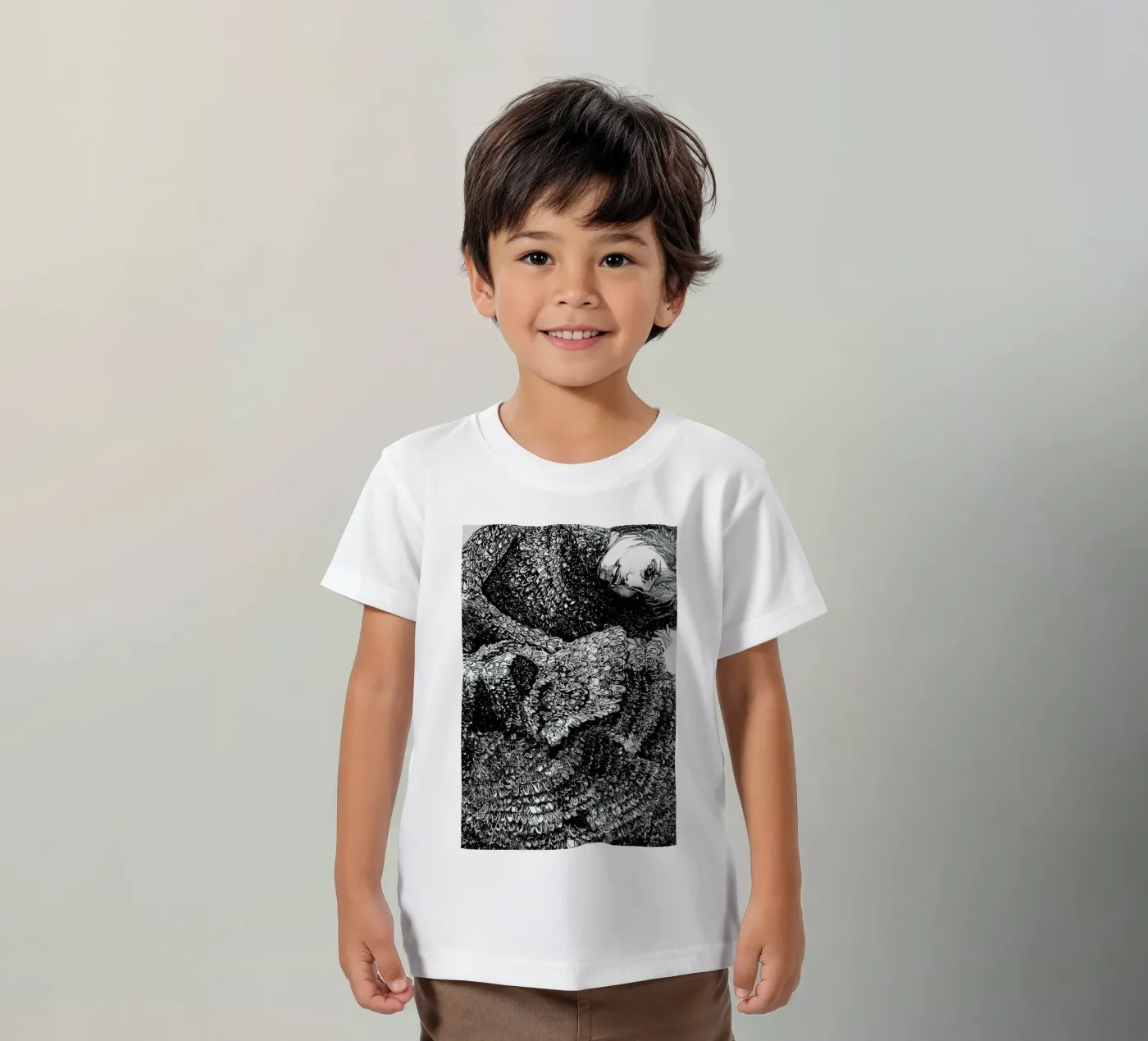 Structure kinder t-shirt van Agnes KR Patience