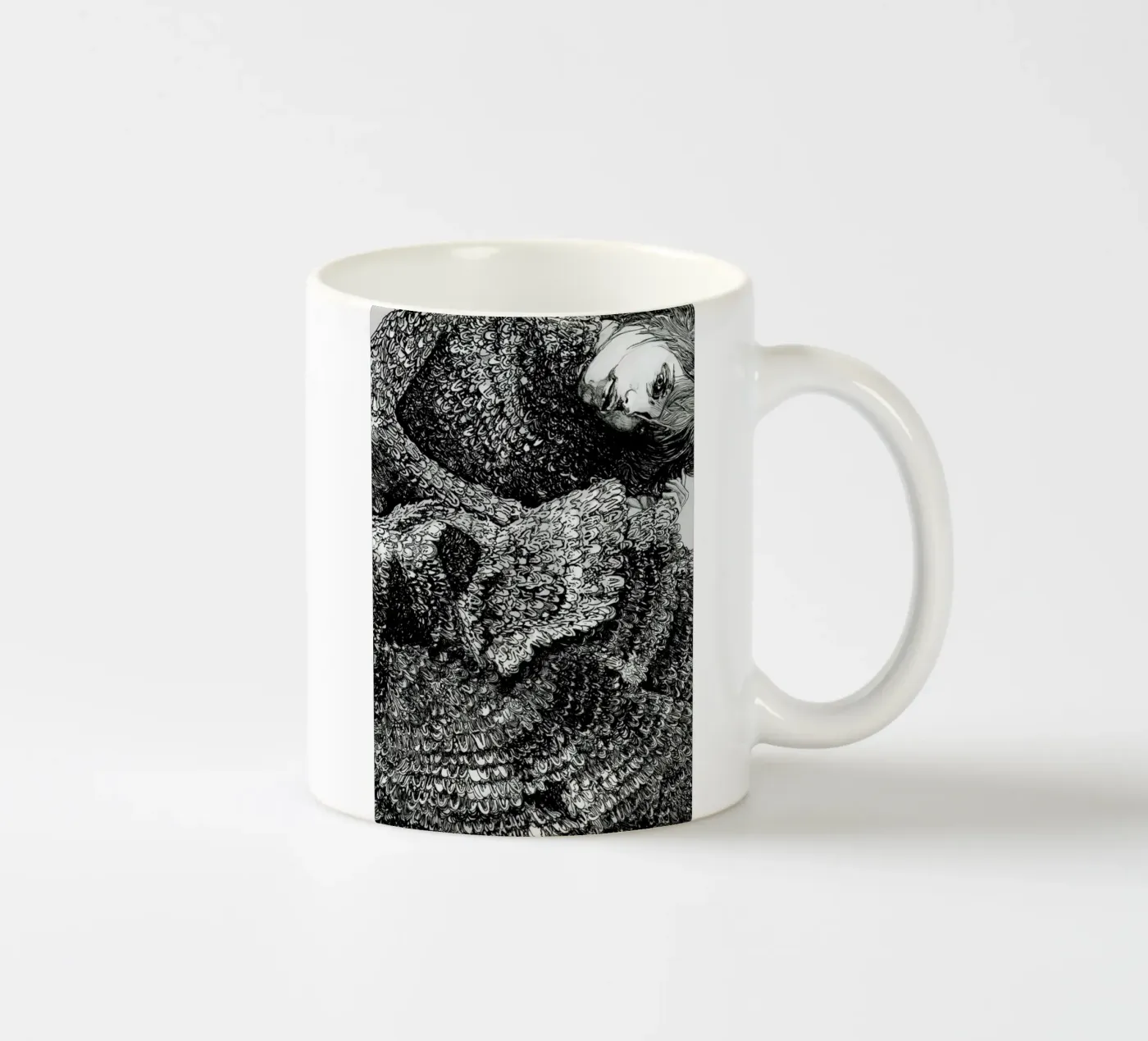 Structure ceramic mug by Agnes KR Patience