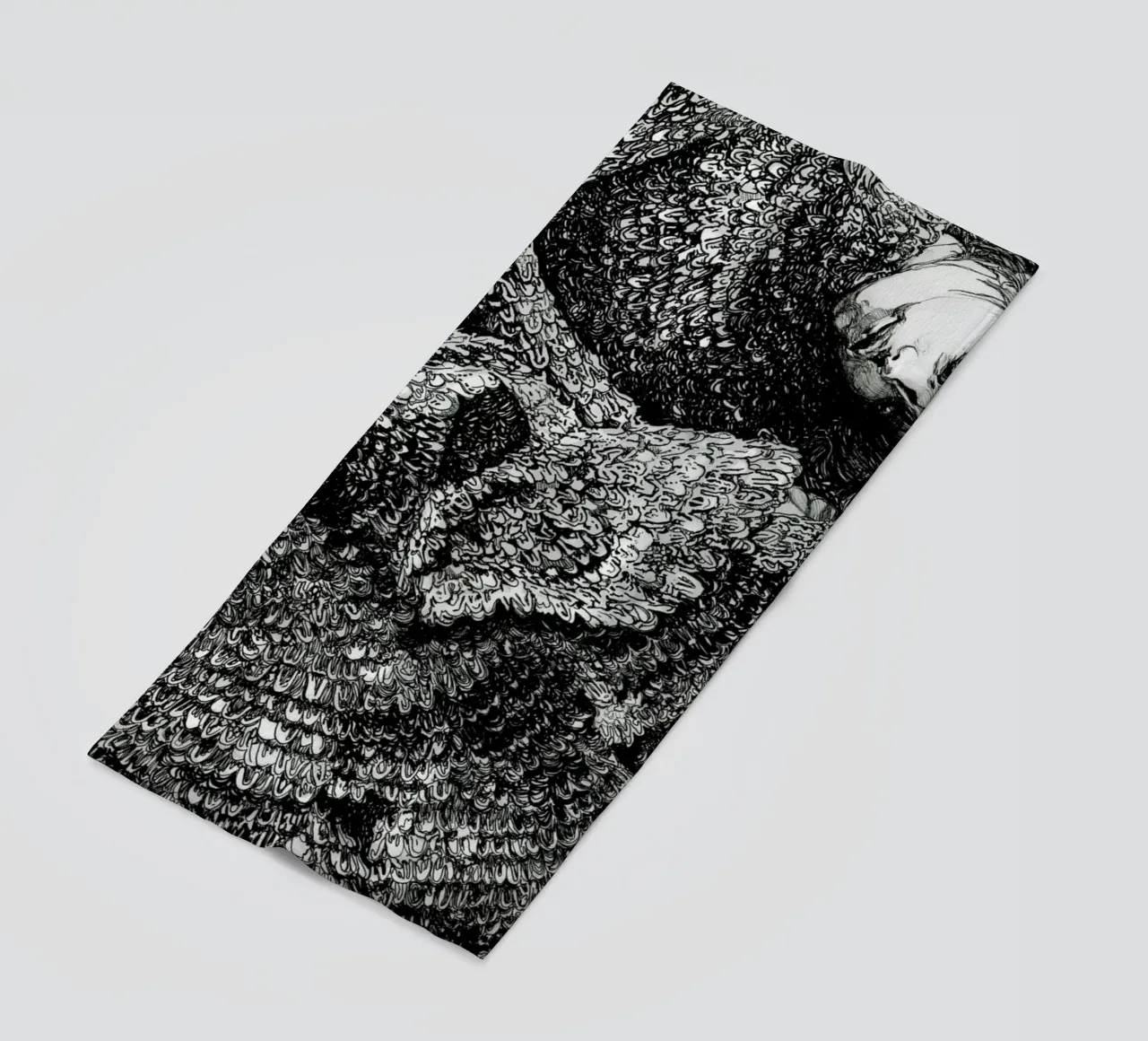 Structure beach towel by Agnes KR Patience