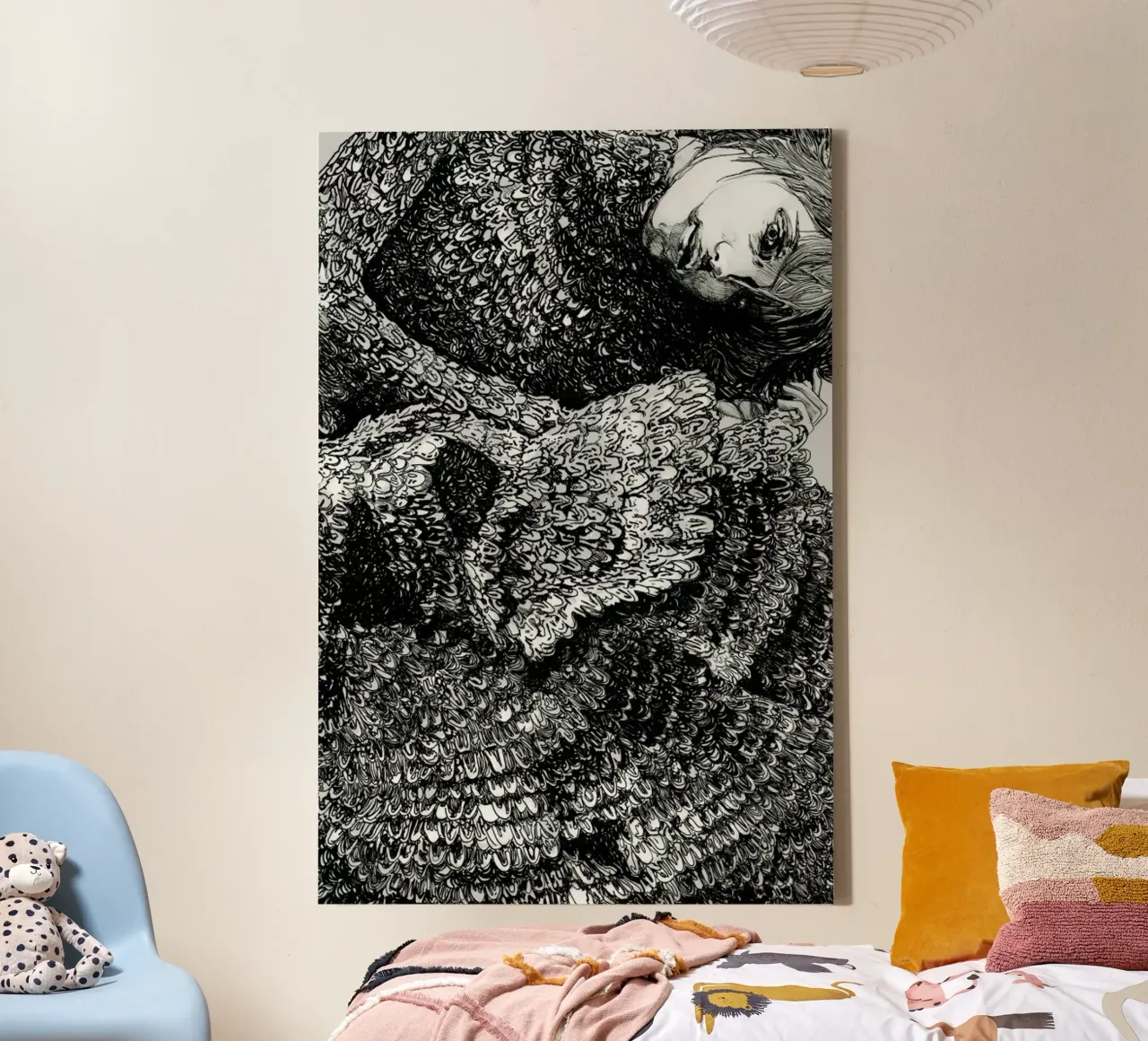 Structure canvas van Agnes KR Patience