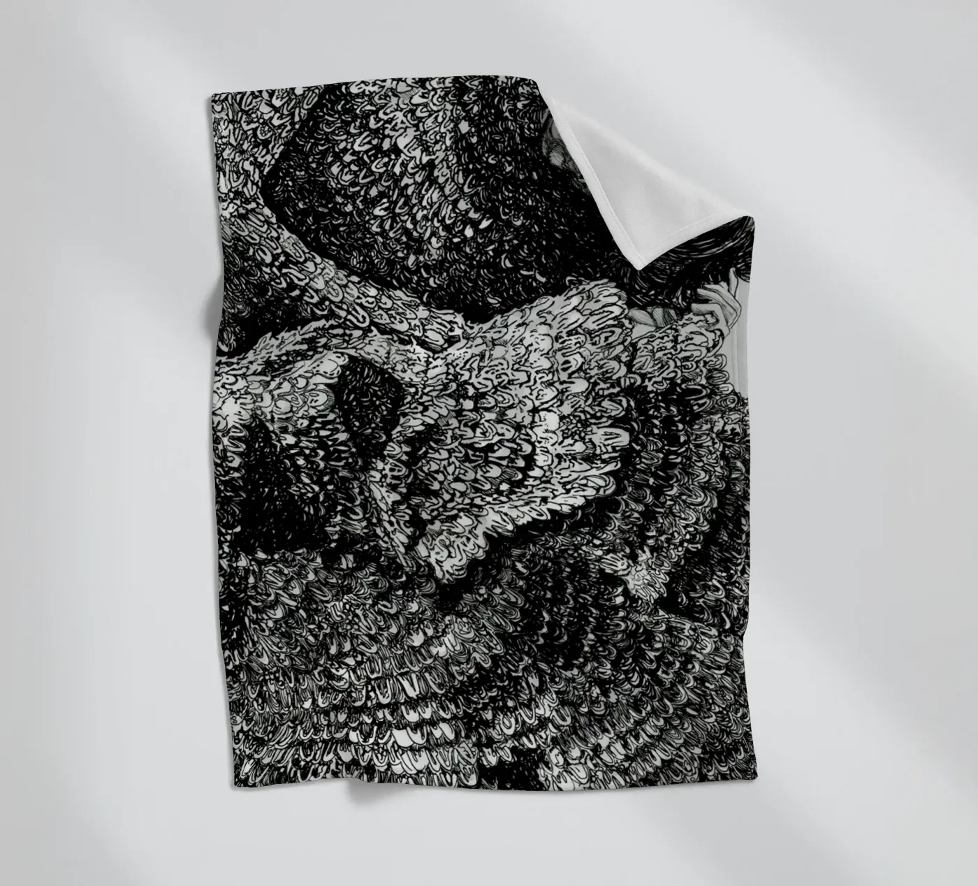 Structure fleece blanket by Agnes KR Patience