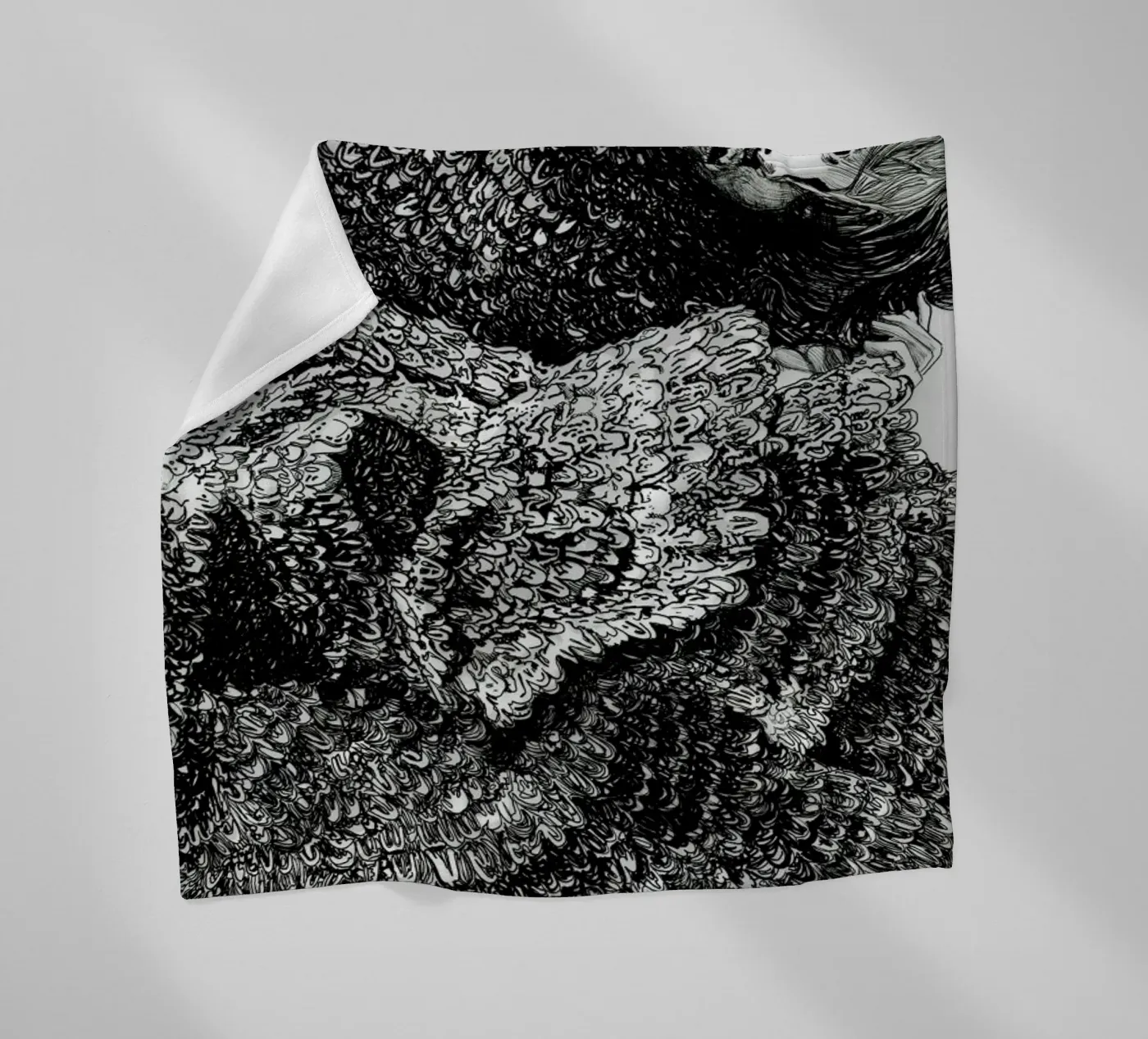 Structure fleece blanket by Agnes KR Patience