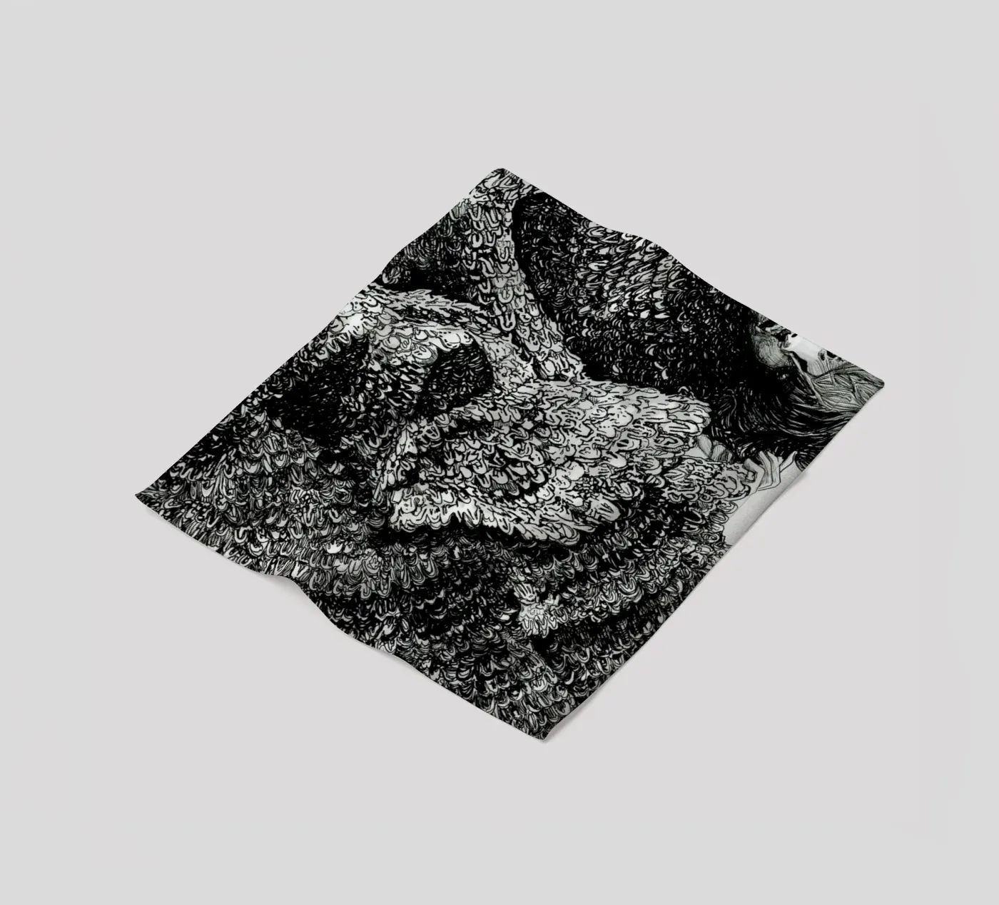 Structure fleece blanket by Agnes KR Patience