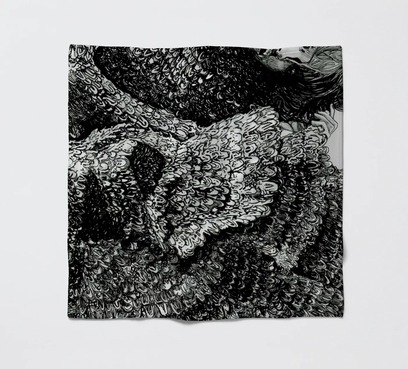 Structure fleece blanket by Agnes KR Patience