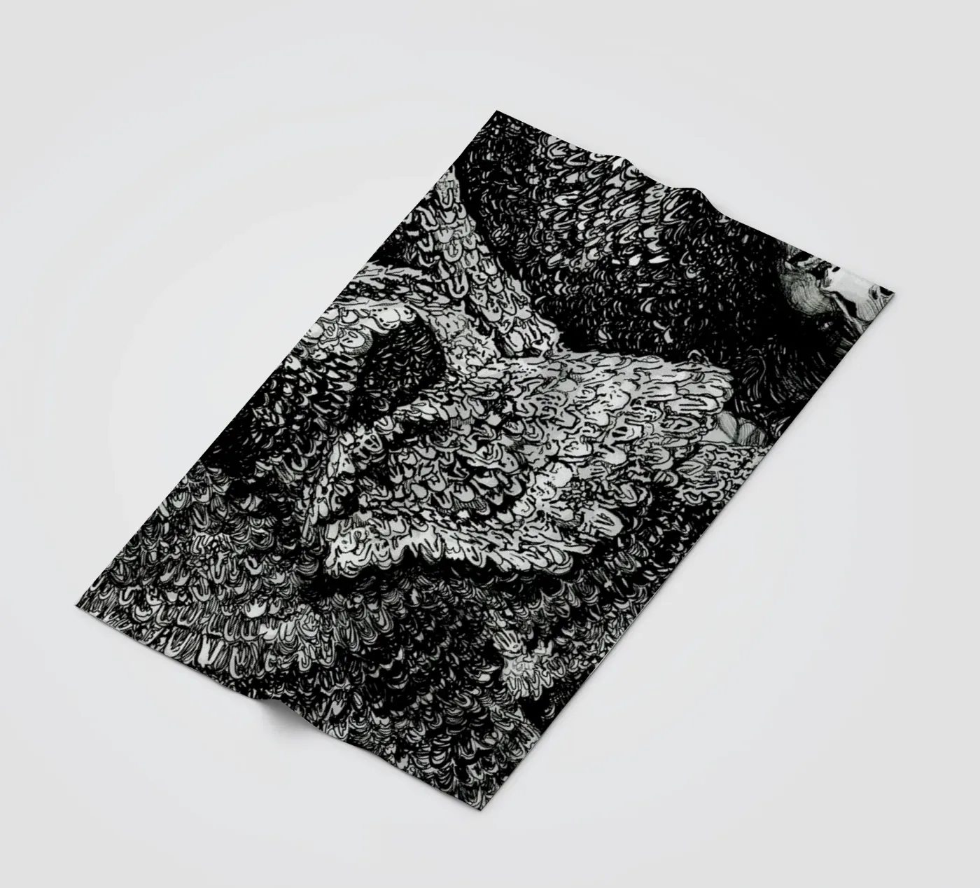 Structure fleece blanket by Agnes KR Patience