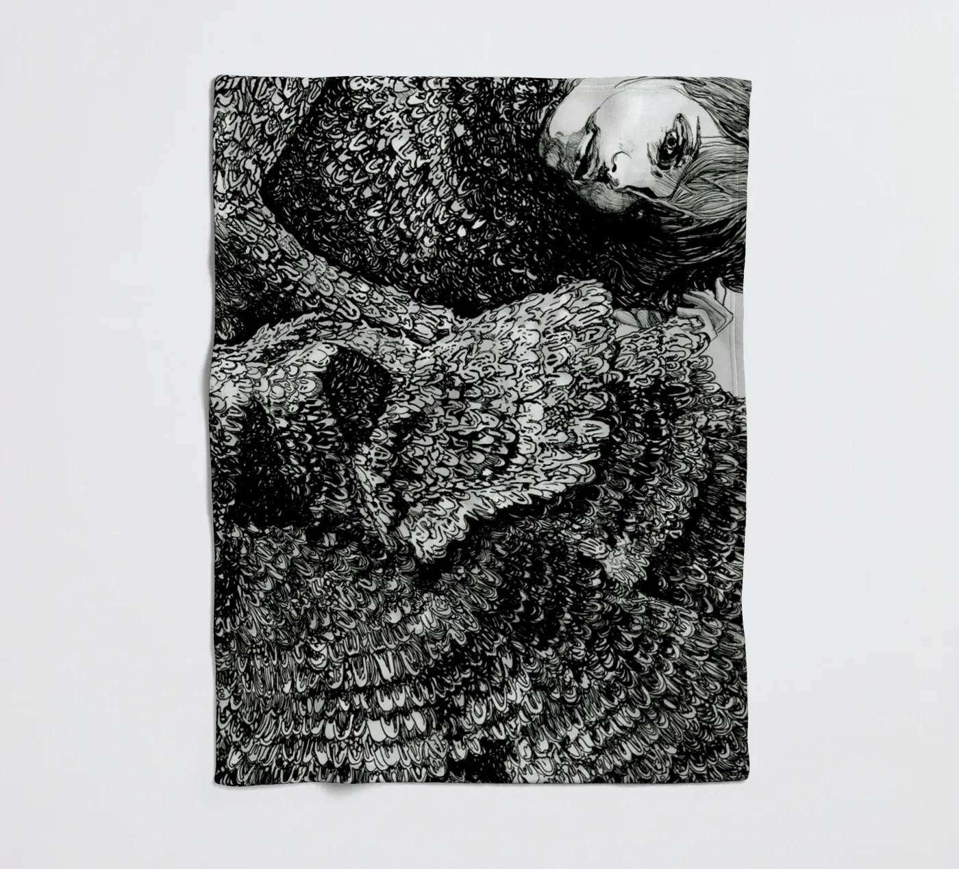Structure fleece blanket by Agnes KR Patience