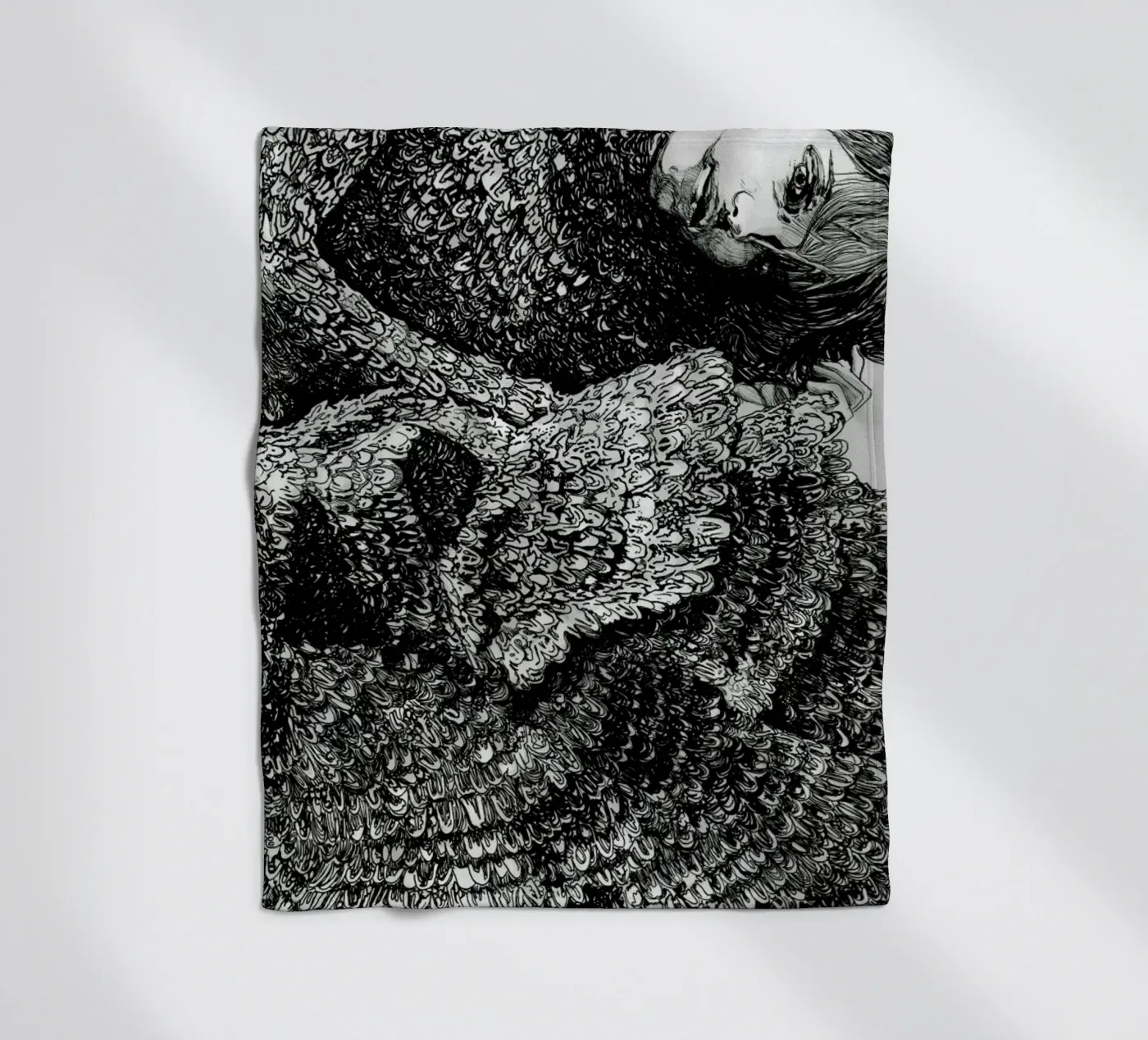 Structure fleece blanket by Agnes KR Patience