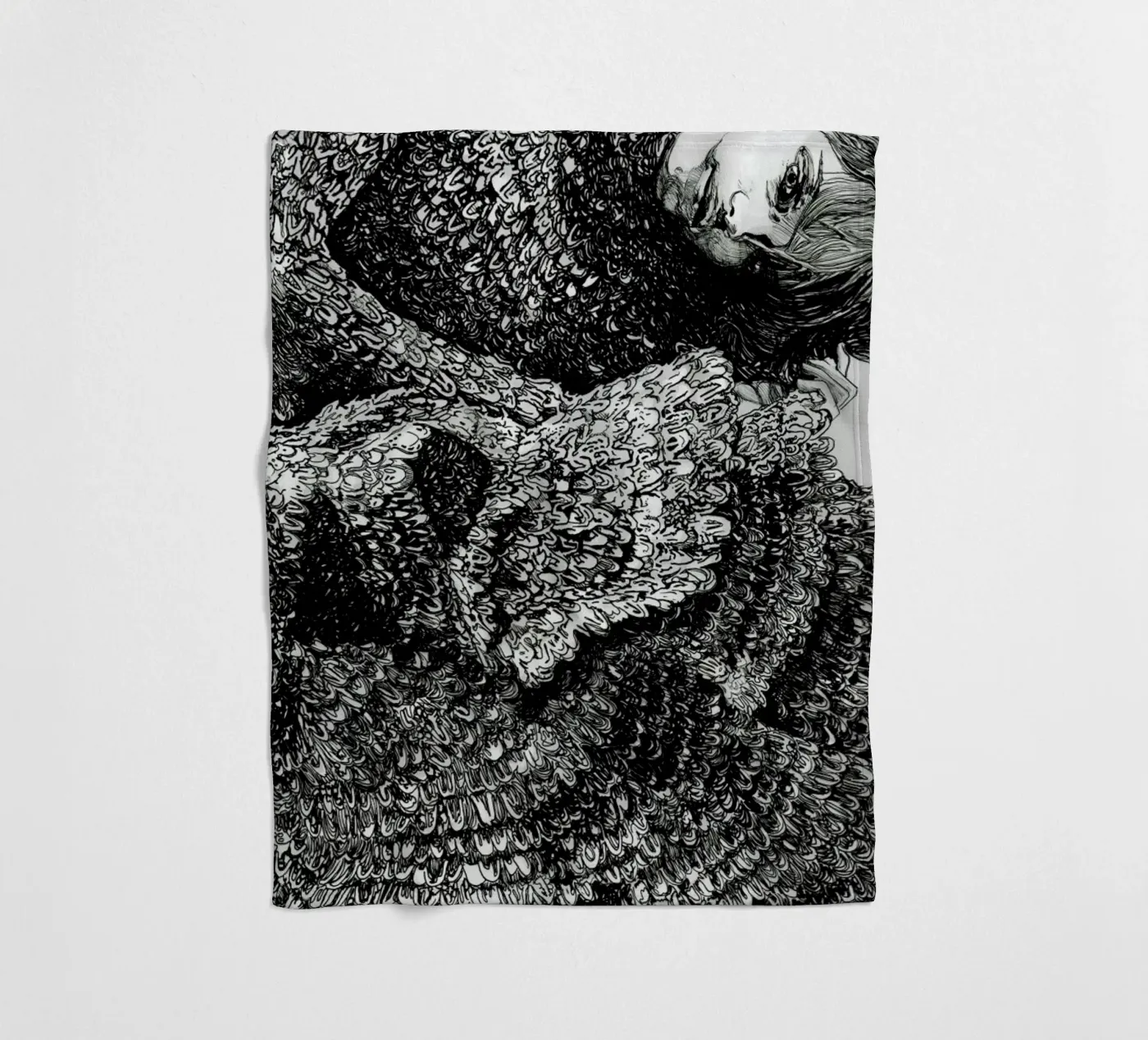 Structure fleece blanket by Agnes KR Patience