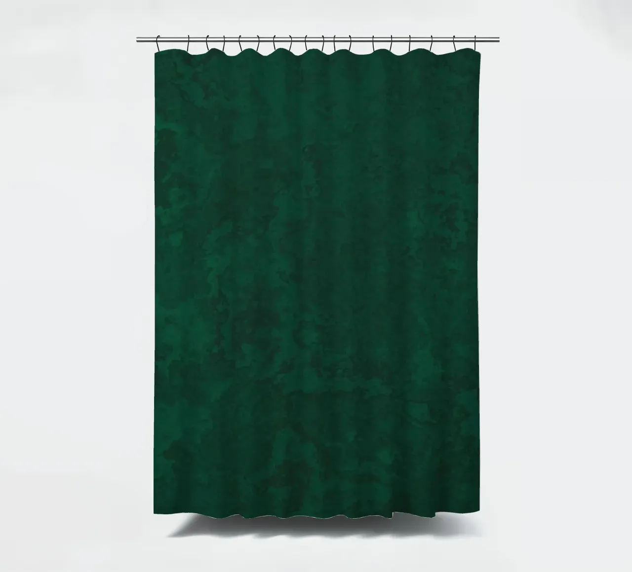 Emerald Green Concrete Texture shower curtain by amini54