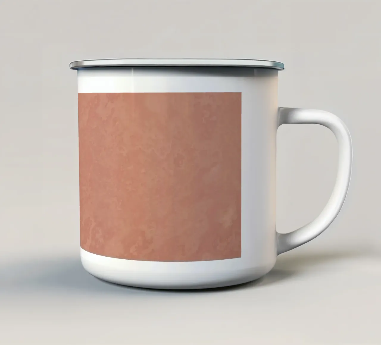 Texture cemento rosa tenue tazza in smalto da amini54