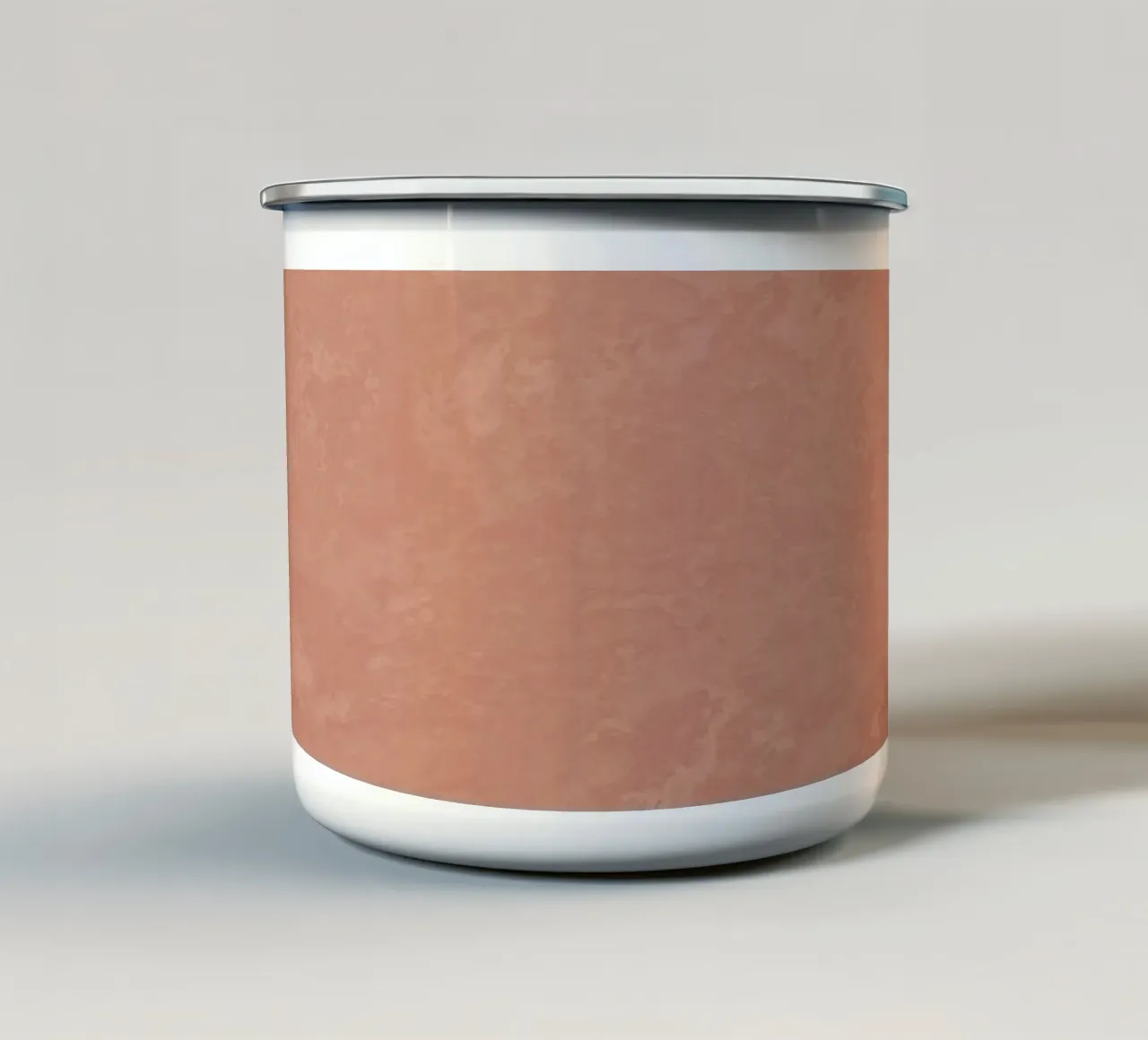 Texture cemento rosa tenue tazza in smalto da amini54