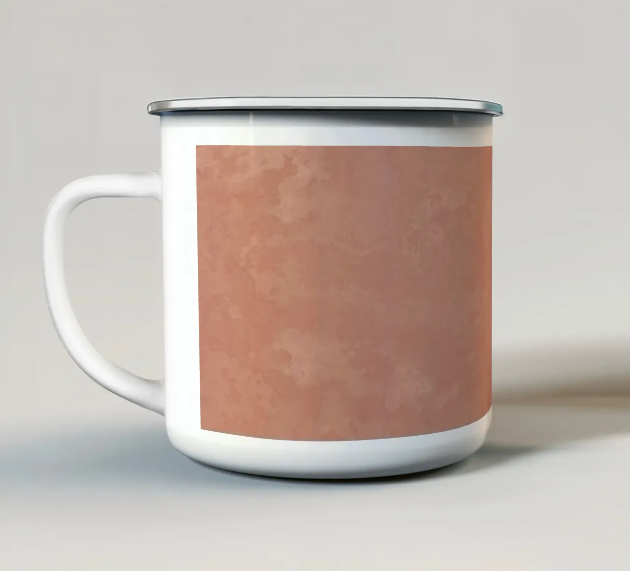 Texture cemento rosa tenue tazza in smalto da amini54