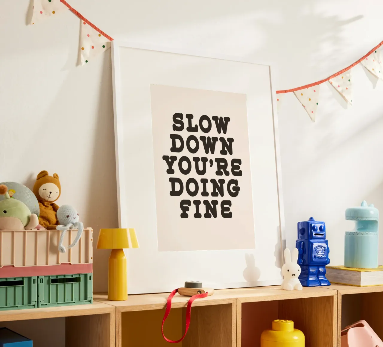 Slow down you're doing fine carta hahnemühle da WORD & WONDER