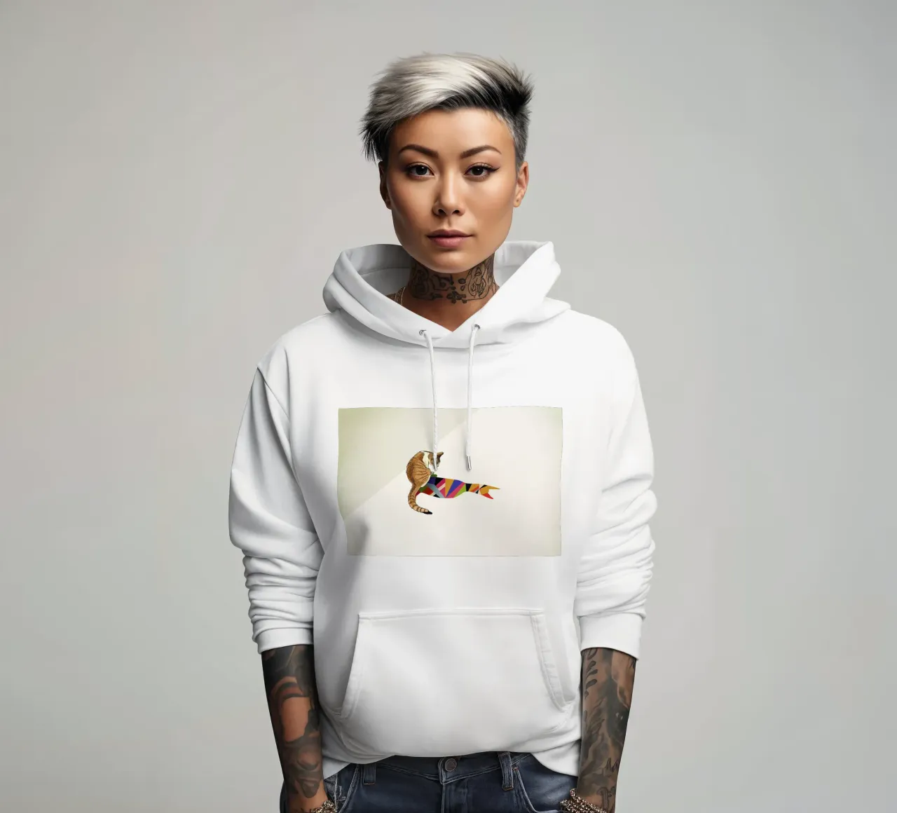 Walking Shadow - Cat 2 felpa con cappuccio da Jason Ratliff