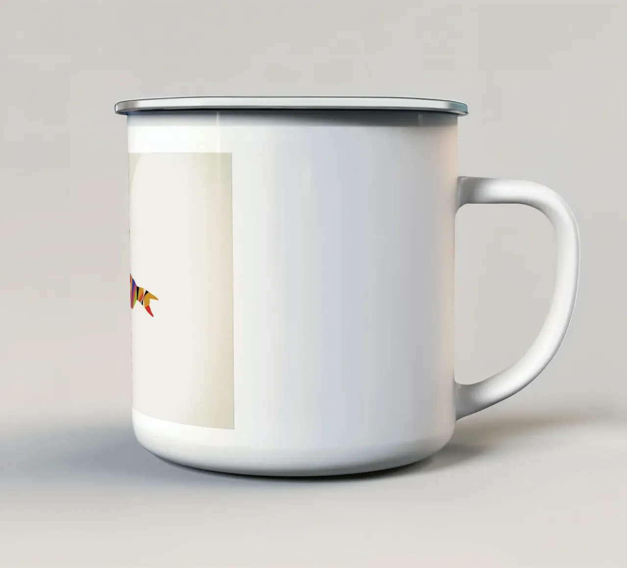Walking Shadow - Cat 2 taza de esmalte de Jason Ratliff