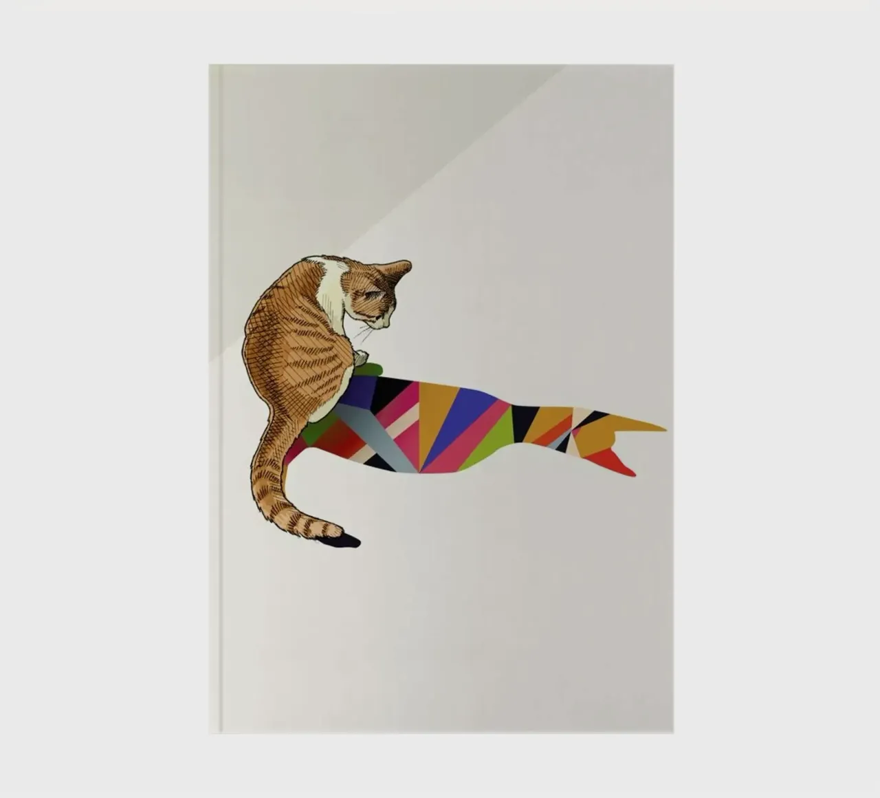 Walking Shadow - Cat 2 notebook by Jason Ratliff