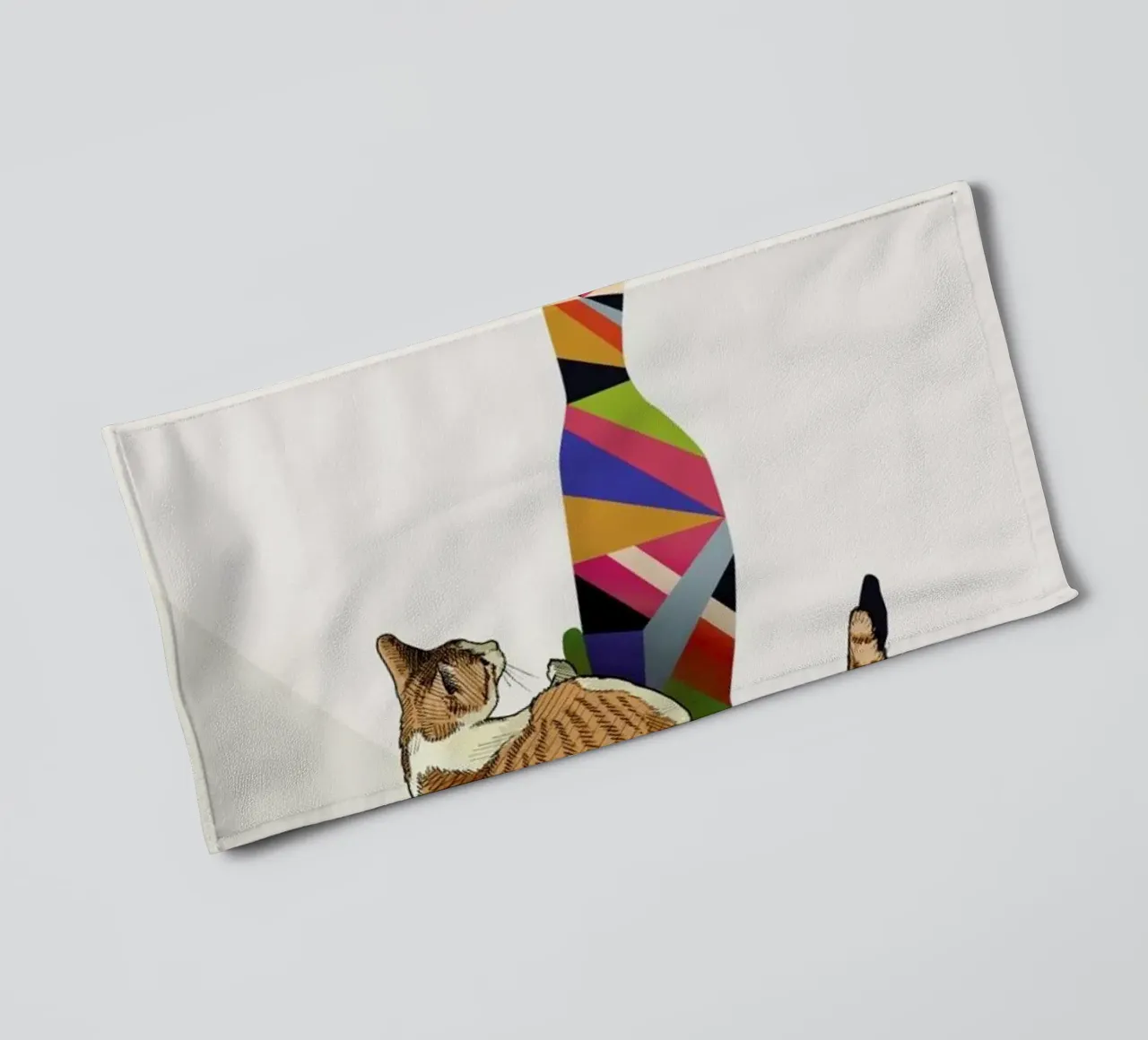 Walking Shadow - Cat 2 asciugamano da bagno da Jason Ratliff