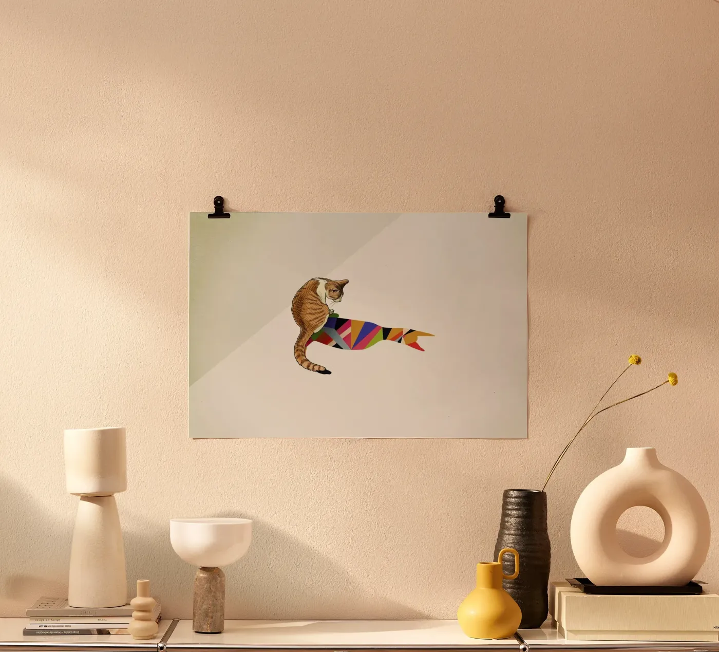 Walking Shadow - Cat 2 poster van Jason Ratliff