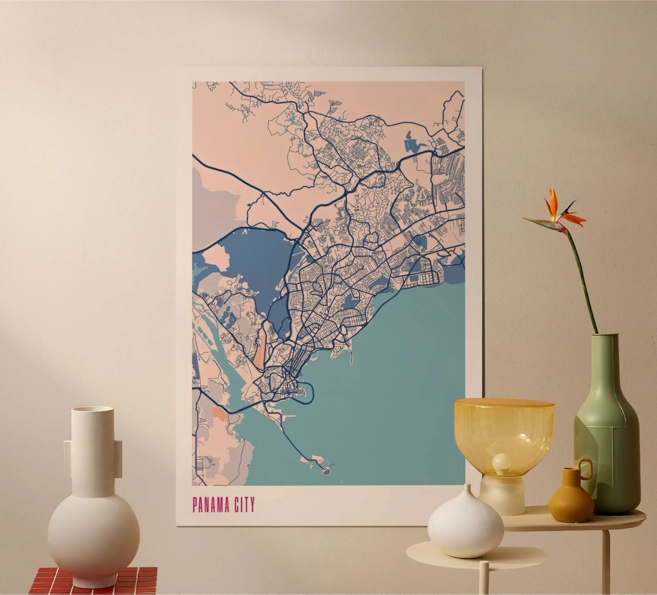 Ciudad de Panamá - El puente entre los continentes poster de MOOODZART