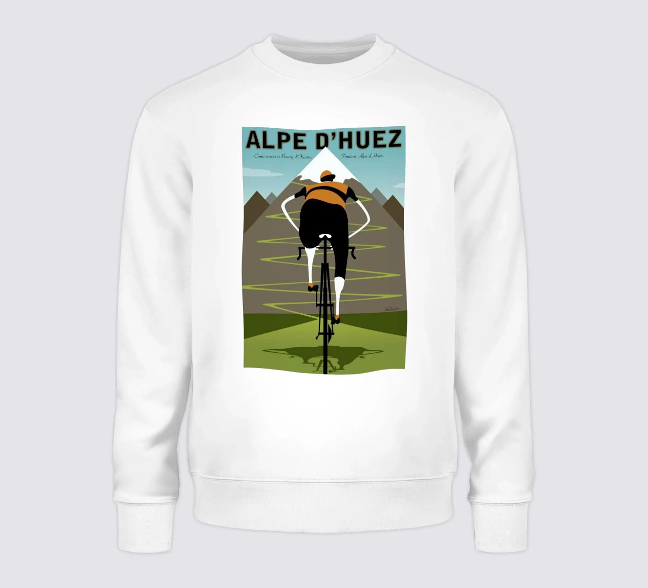 Alpe d'Huez felpa da Michael Valenti