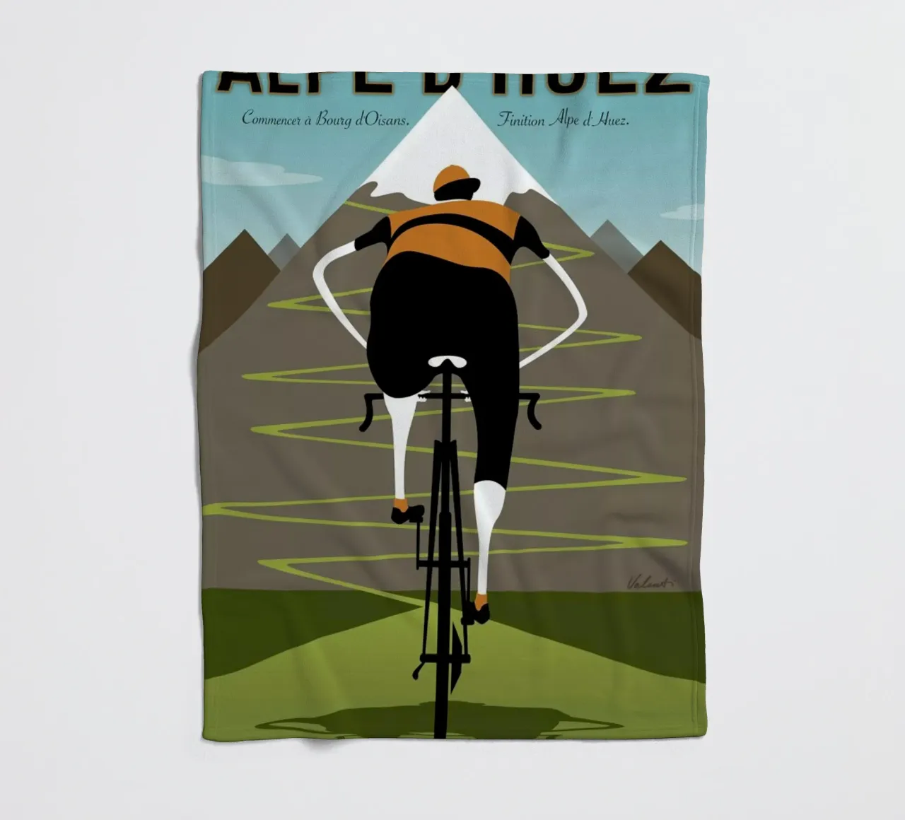 Alpe d'Huez coperta in pile da Michael Valenti