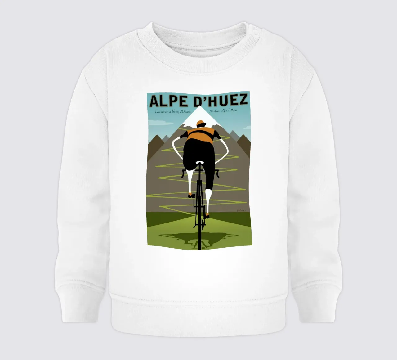Alpe d'Huez sudadera de bebé de Michael Valenti