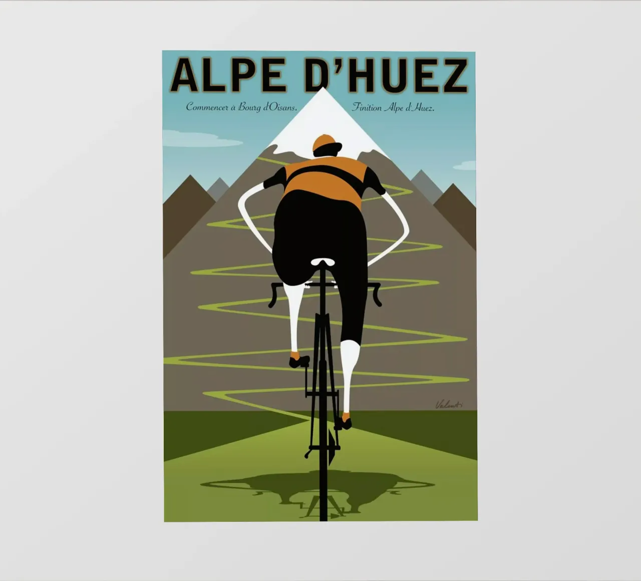 Alpe d'Huez backlit film by Michael Valenti