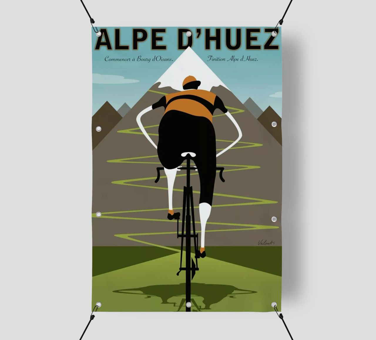 Alpe d'Huez telo in pvc da Michael Valenti