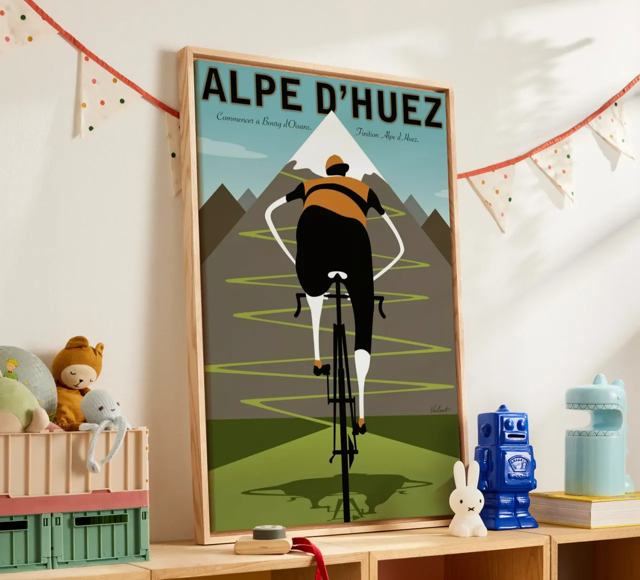 Alpe d'Huez tela con Cornice a cassetta da Michael Valenti