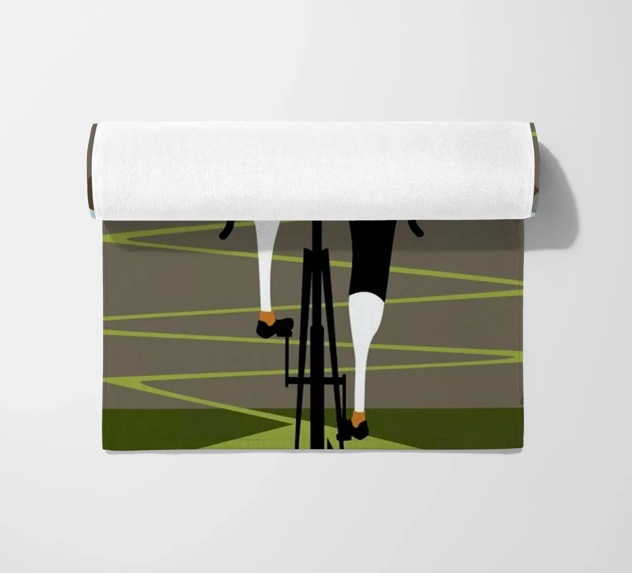 Alpe d'Huez beach towel by Michael Valenti