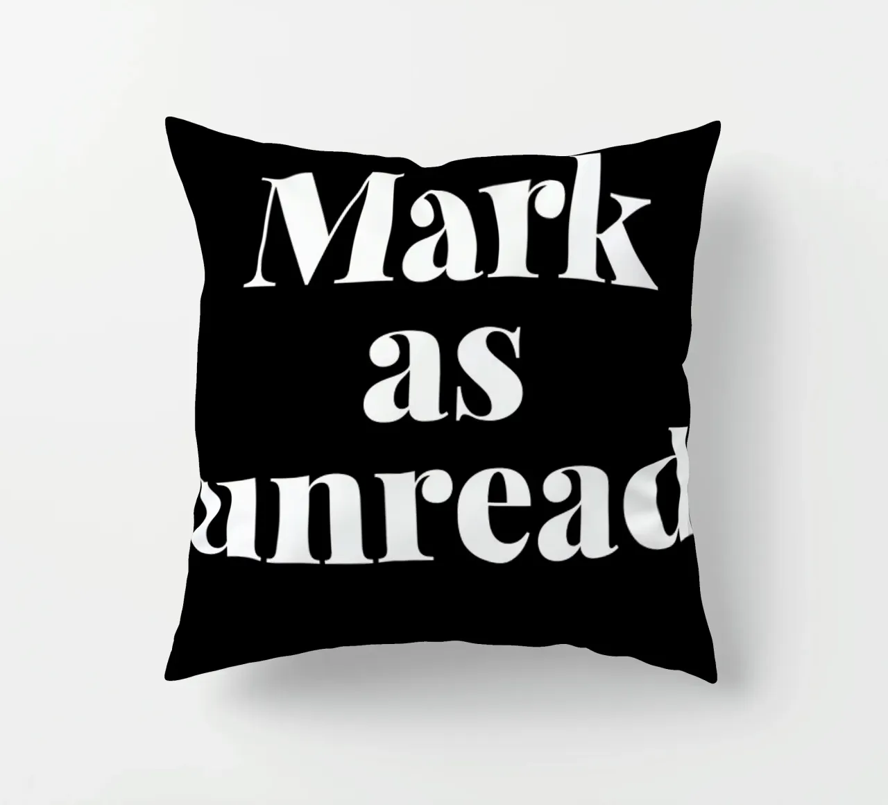 Mark As Unread decorative cushion by LeDieg